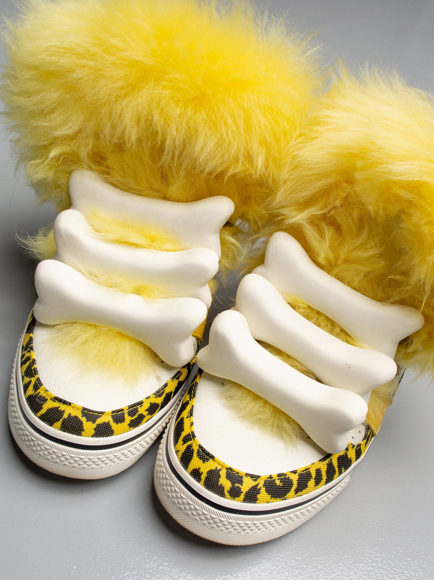 adidas Originals by Jeremy Scott S/S 2015 JS Bones Fur - size 40 2/3