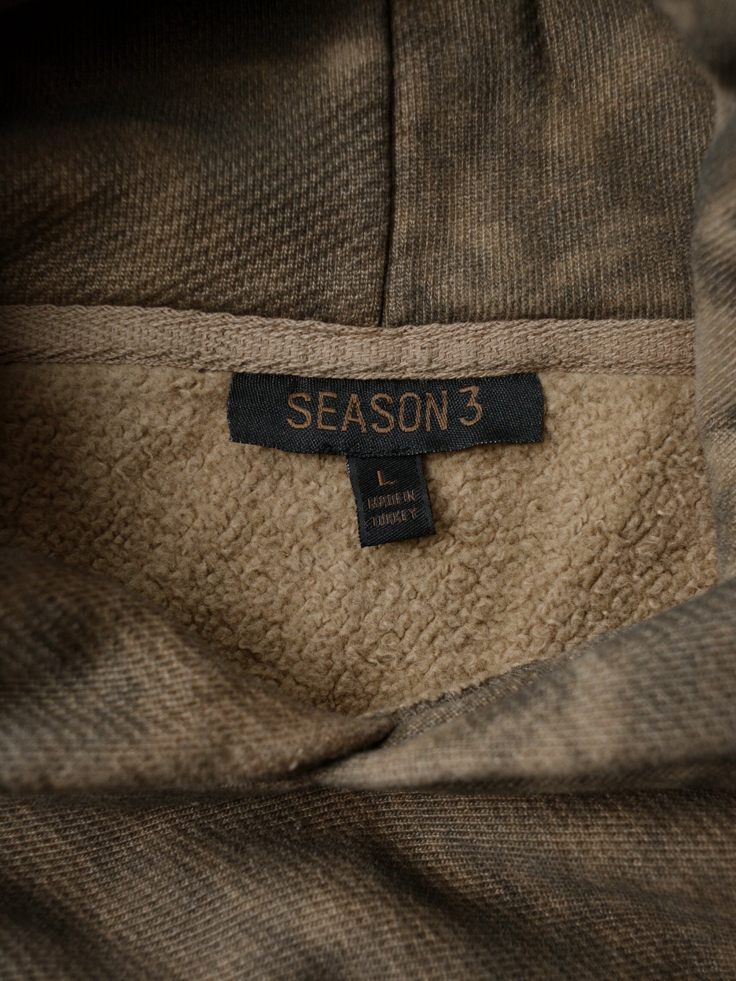 YEEZY Season 3 (2016) - camo fleece hoodie - size L