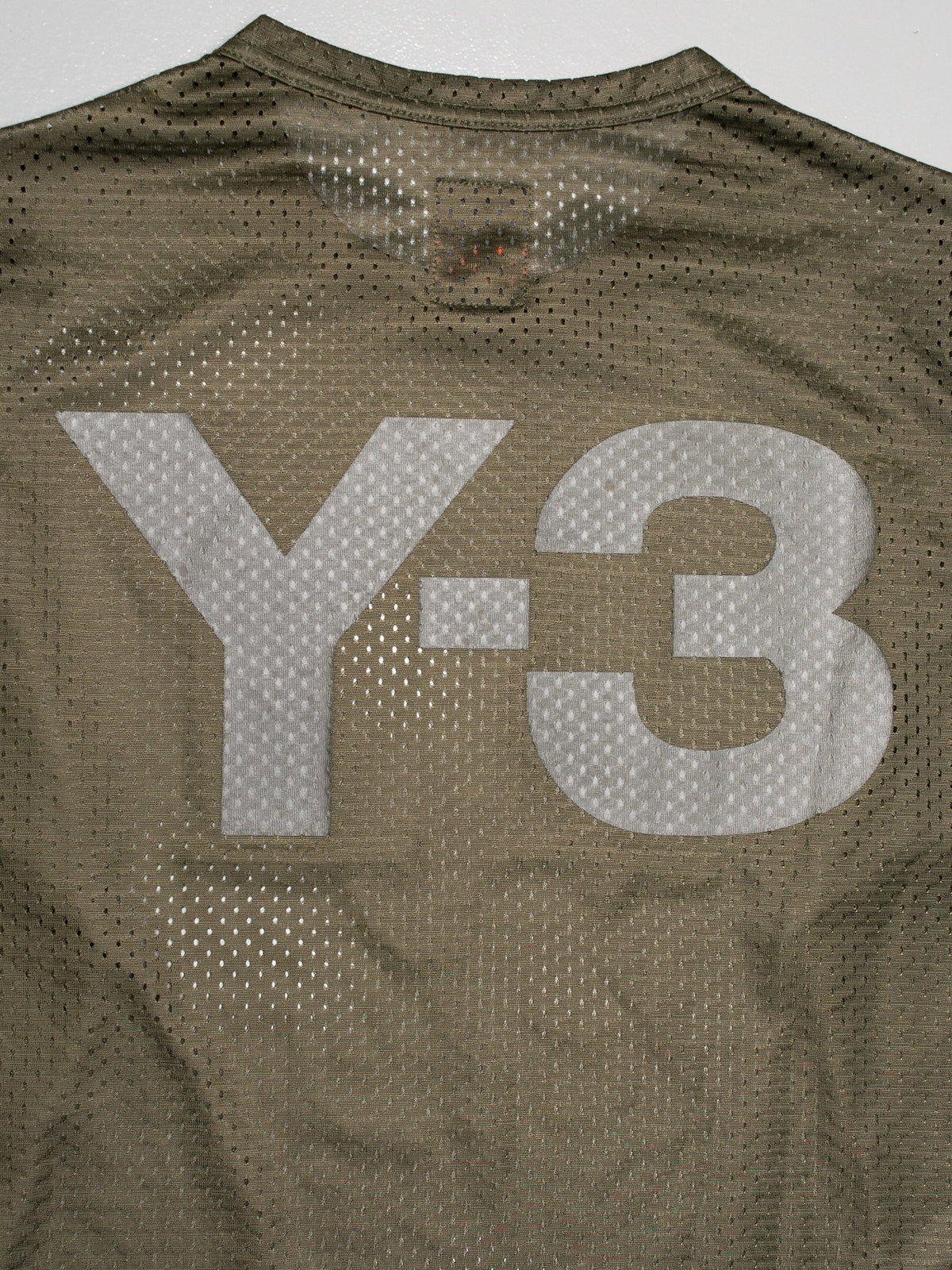 Y-3 S/S 2003 back logo jersey long-sleeve (green) - women's size M