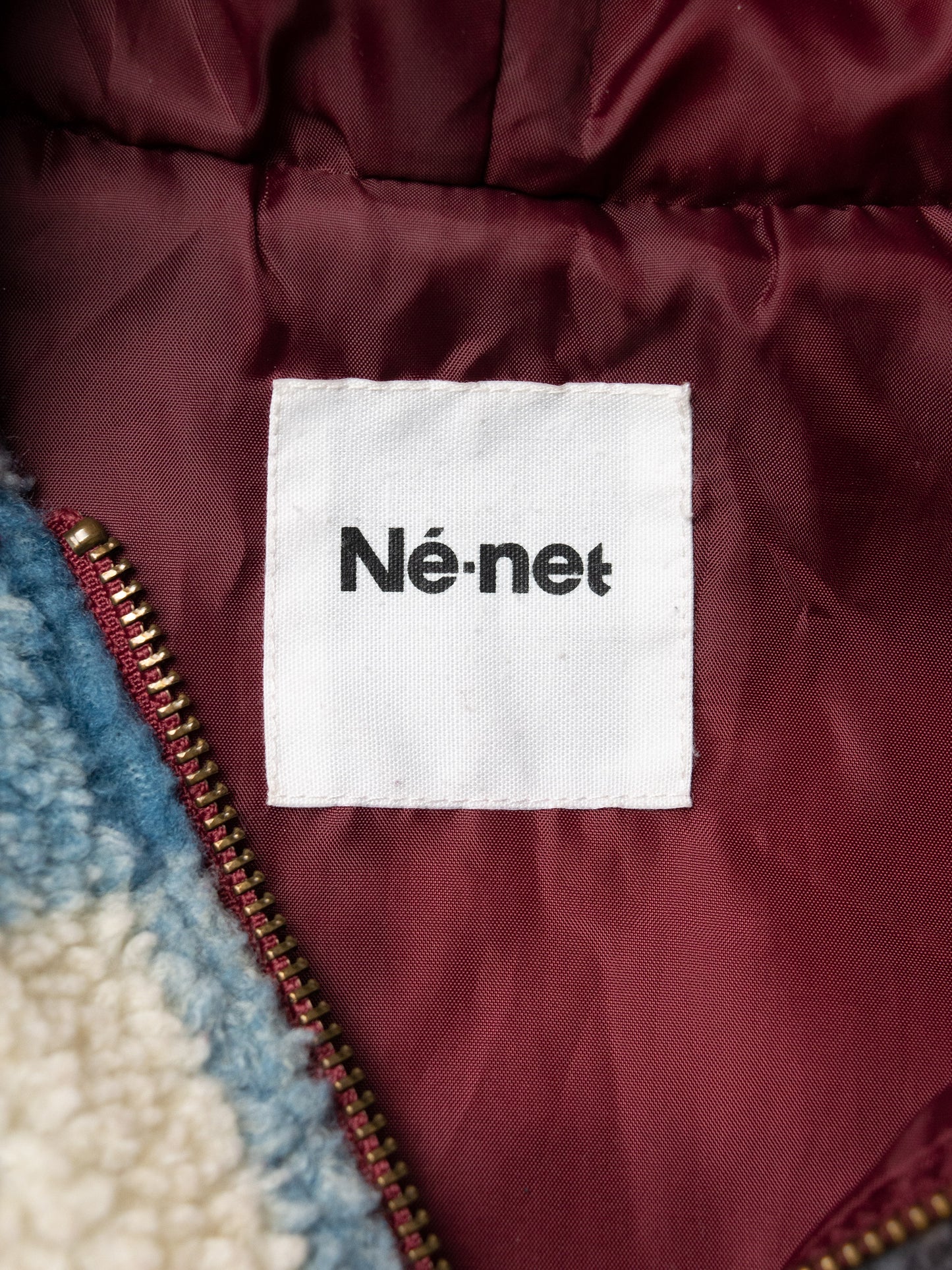 Né-net - bear ears sherpa vest - women's size 2