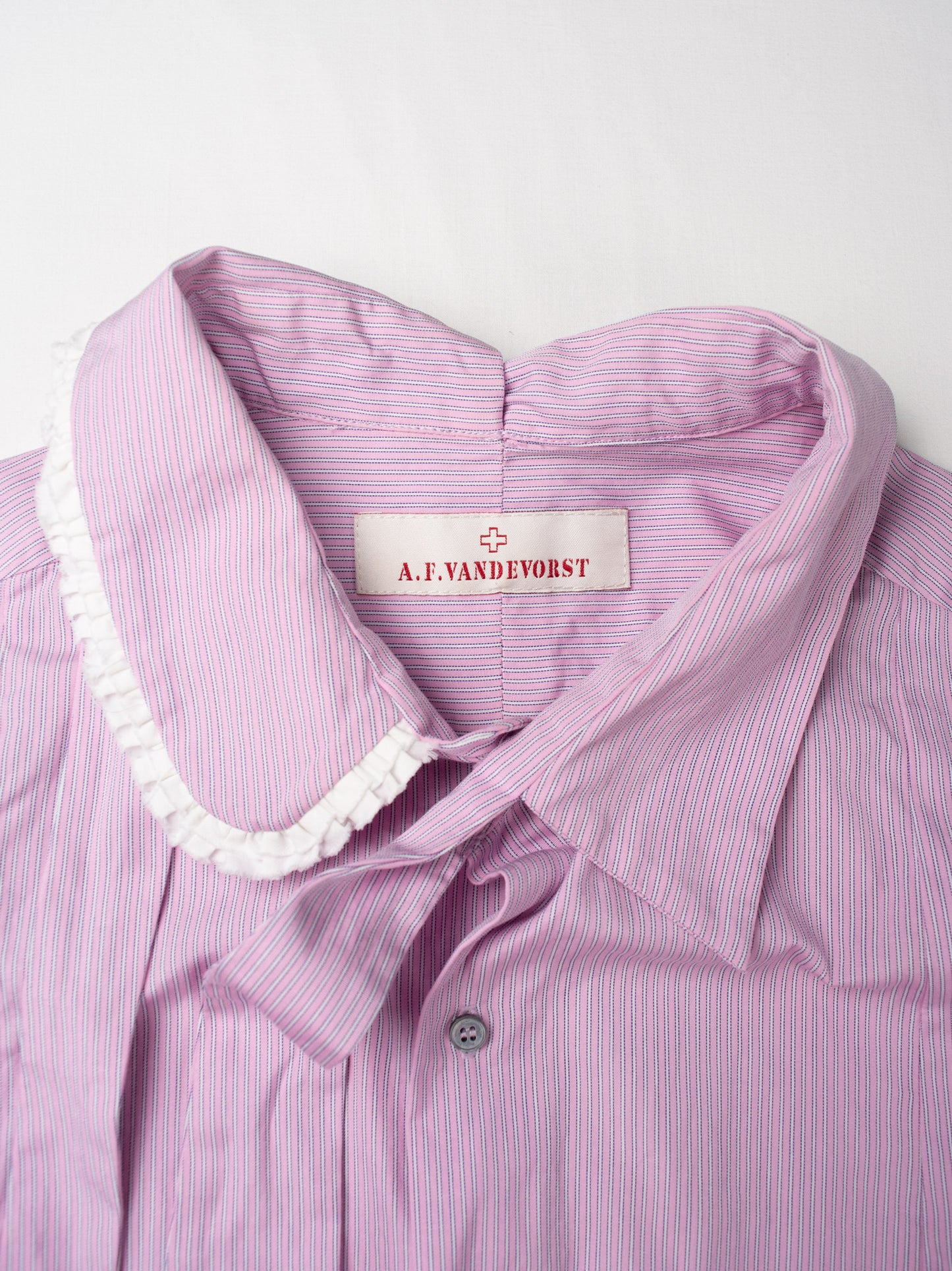 A.F.Vandevorst - asymmetric long shirt with tie - size 42