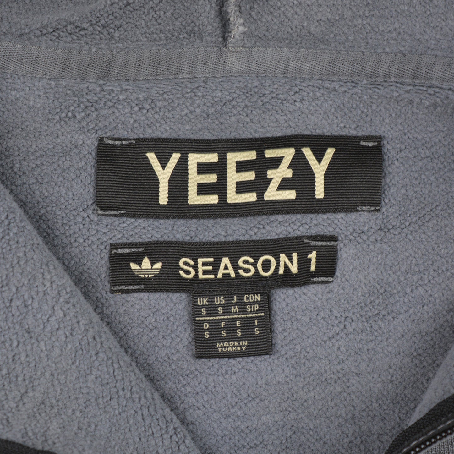 YEEZY Season 1 (2015) - half-zip hoodie (Caviar) - size S