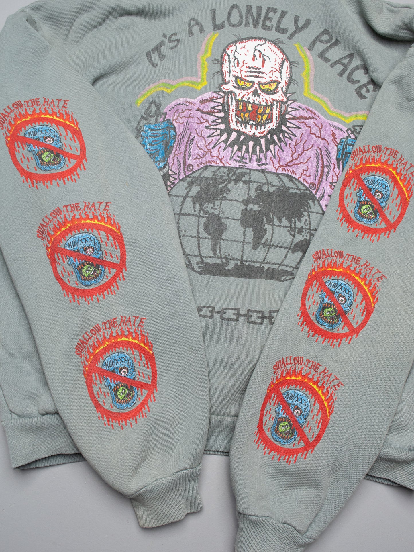 YEEZY Season 6 (2018) - Kanye West X XXXTENTACION hoodie (Glacier) - size M