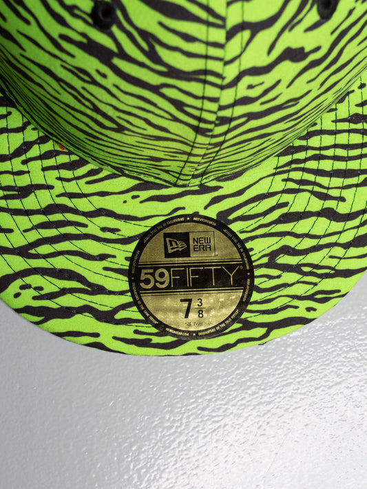 New Era X Jeremy Scott A/W 2013 Green Zebra 59Fifty fitted cap - size 7 3/8