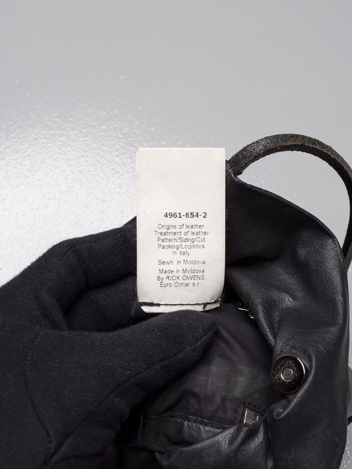 Rick Owens - S/S 2015 - leather mini crossbody bag
