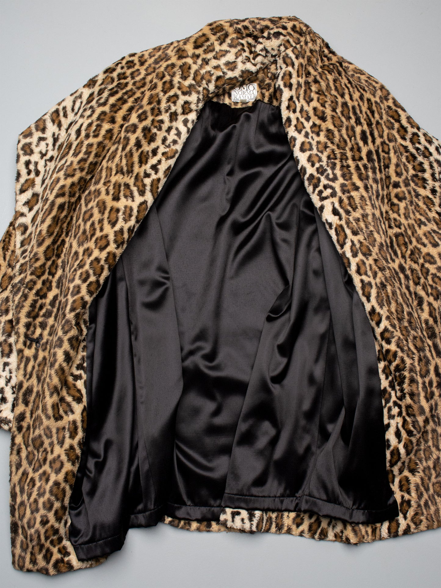 OMO Norma Kamali - (vintage) - leopard faux fur coat
