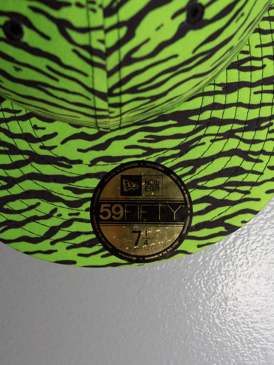 New Era X Jeremy Scott A/W 2013 Green Zebra 59Fifty fitted cap - size 7 1/4