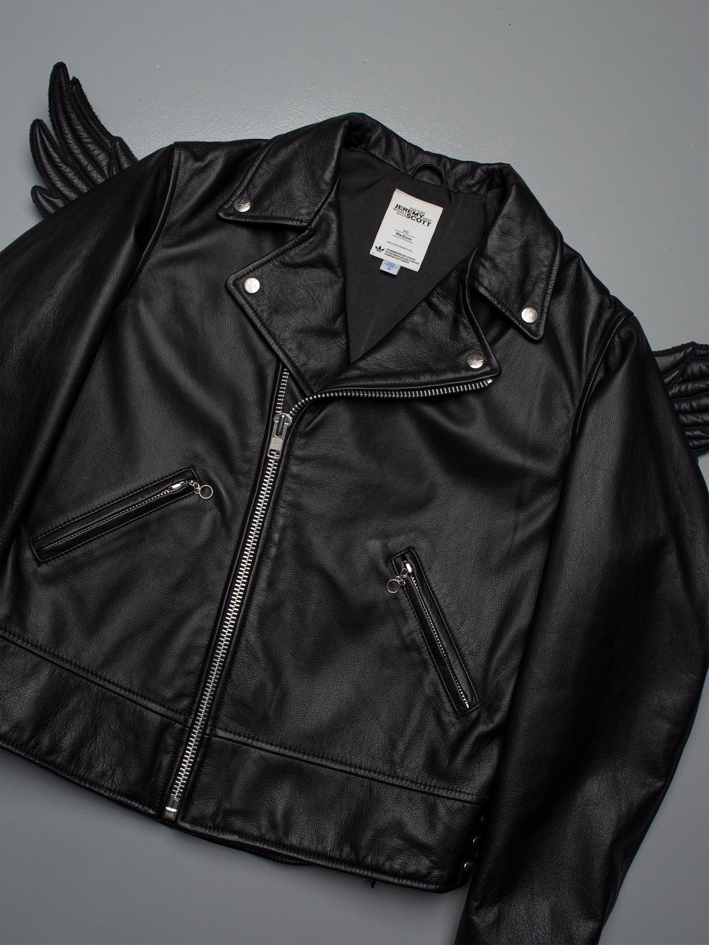 adidas Originals by Jeremy Scott - A/W 2011 - JS Wings Leather Jacket - size M