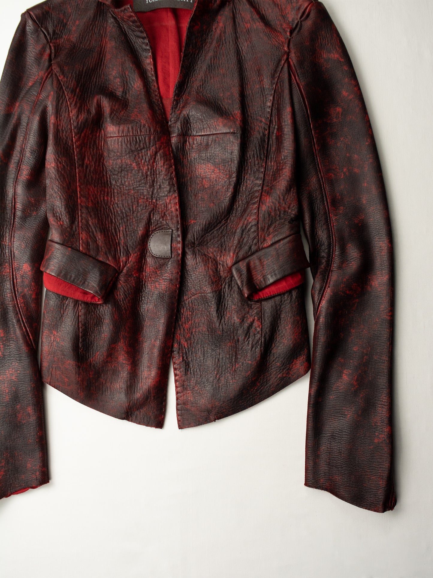Yohan Serfaty - A/W 2009 - laser cut deer leather jacket - size 34