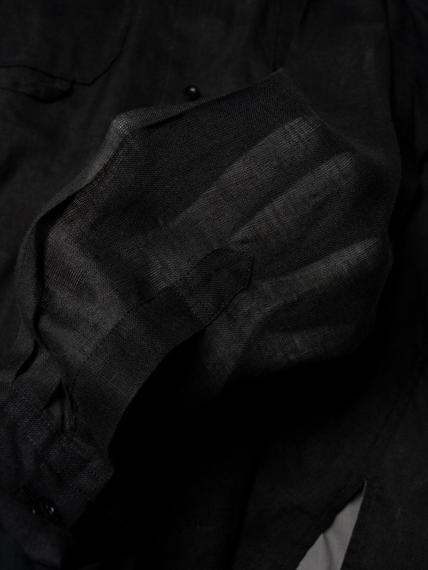 Yohji Yamamoto Pour Homme - ramie double layer shirt - size 3