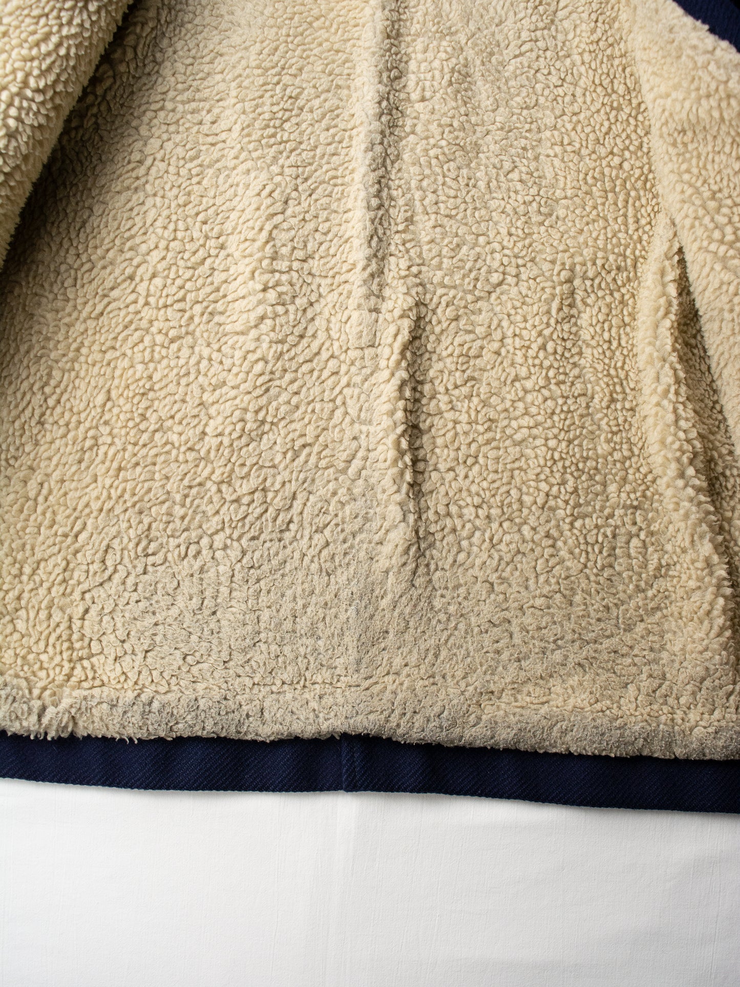 Gosha Rubchinskiy - A/W 2015 - short wool jacket with faux fur collar - size S