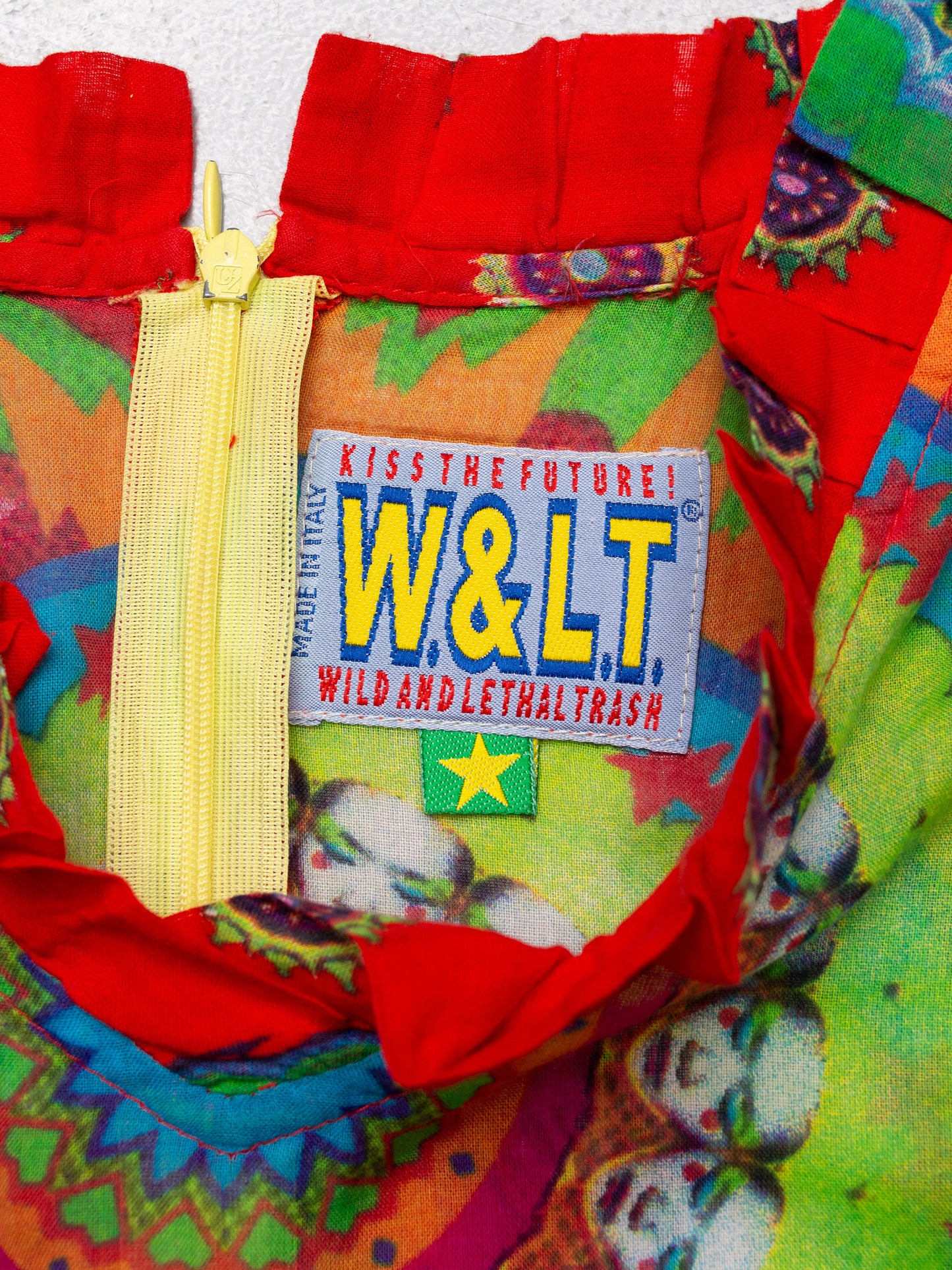 Wild & Lethal Trash - S/S 1997 - psychedelic mini dress - size M