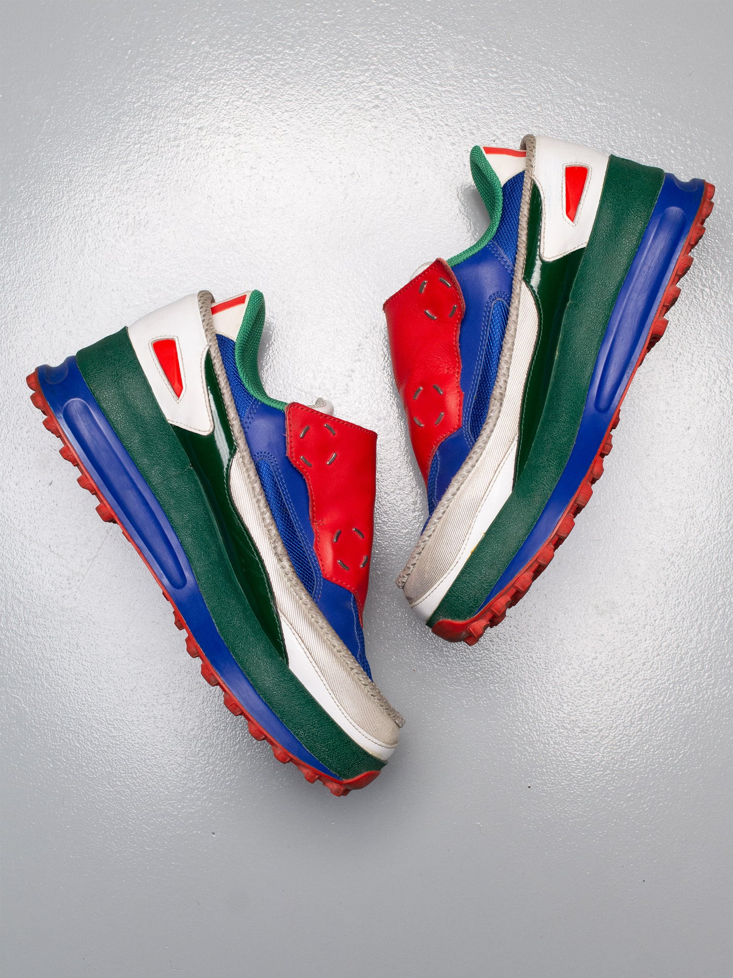 adidas X Raf Simons S/S 2014 Super Trekker (red/blue) - size 40 2/3
