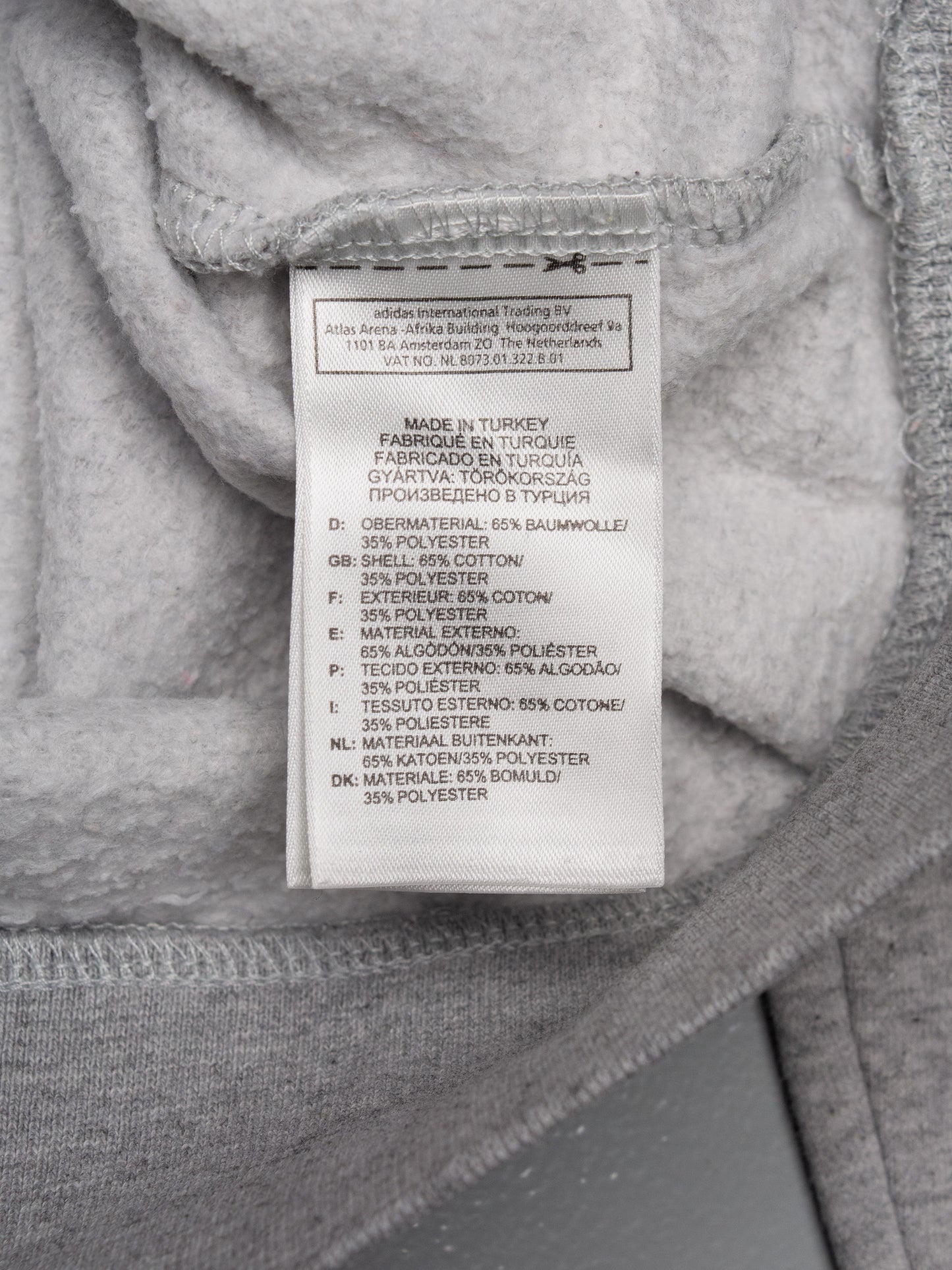 adidas Originals by Jeremy Scott - A/W 2010 - JS Melted Logo Sweatshirt (grey) - size S