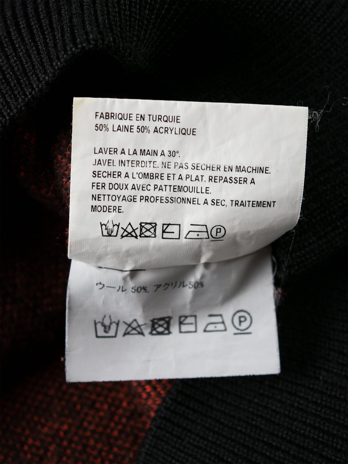 Gosha Rubchinskiy - A/W 2018 - "Enemy" turtleneck sweater (black)