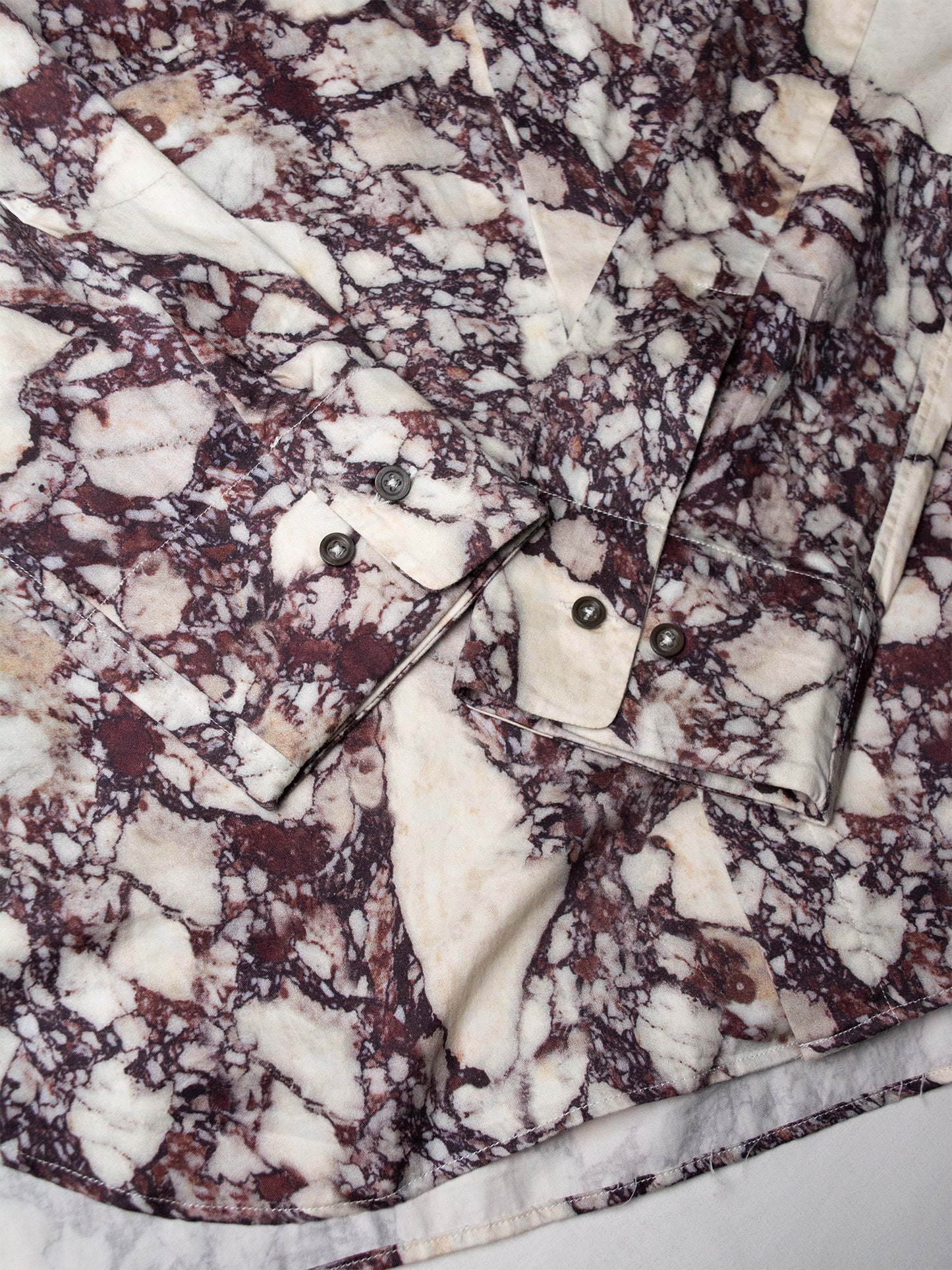 Jil Sander by Raf Simons - A/W 2008 - marble shirt - size 39