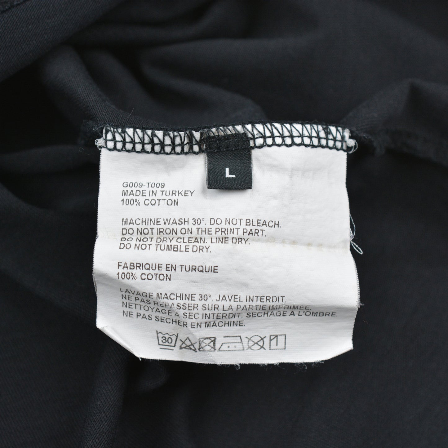 Gosha Rubchinskiy - A/W 2016 - logo t-shirt (black) - size L