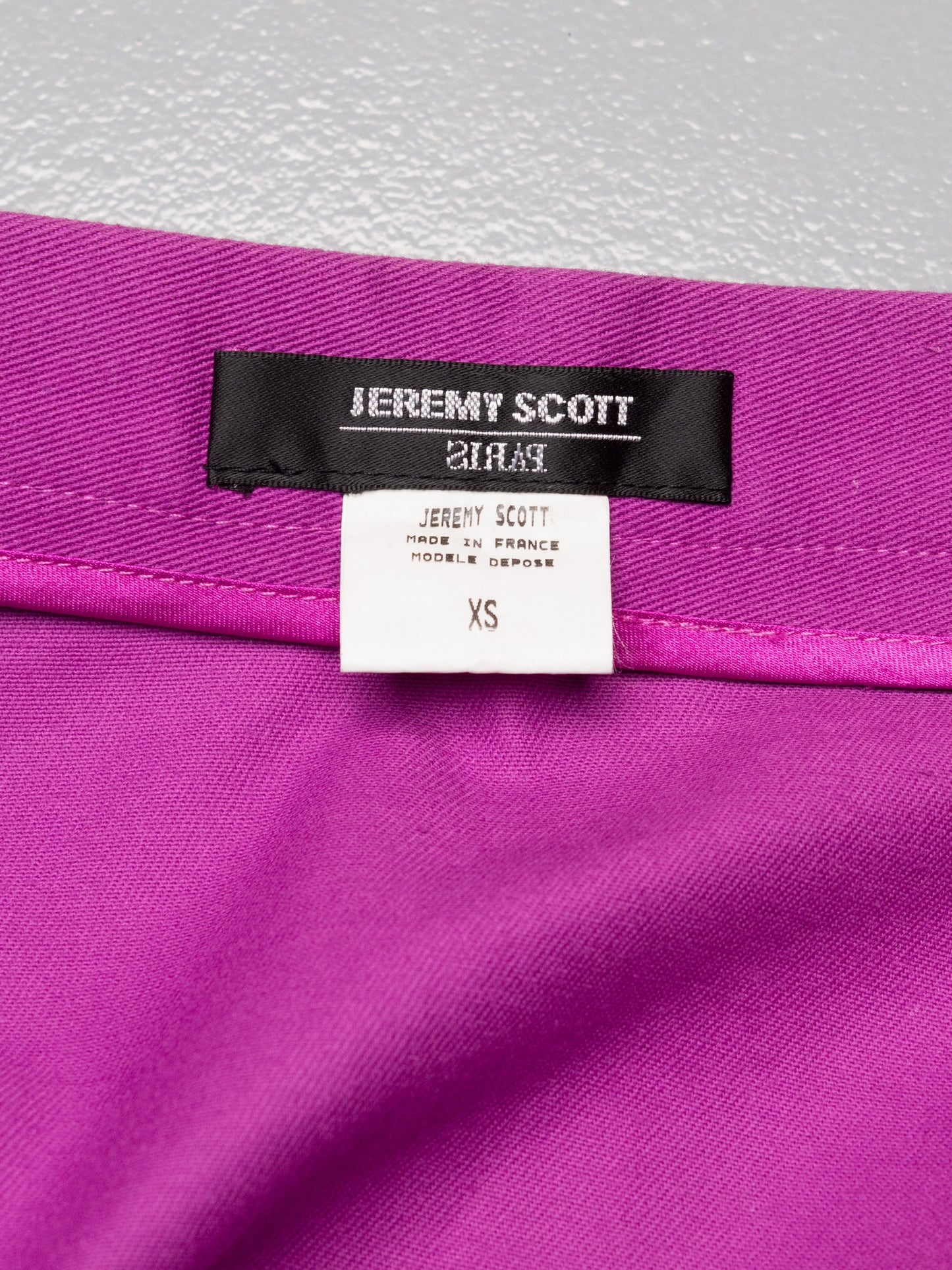 Jeremy Scott - S/S 2001 - cotton midi skirt (purple) - size XS