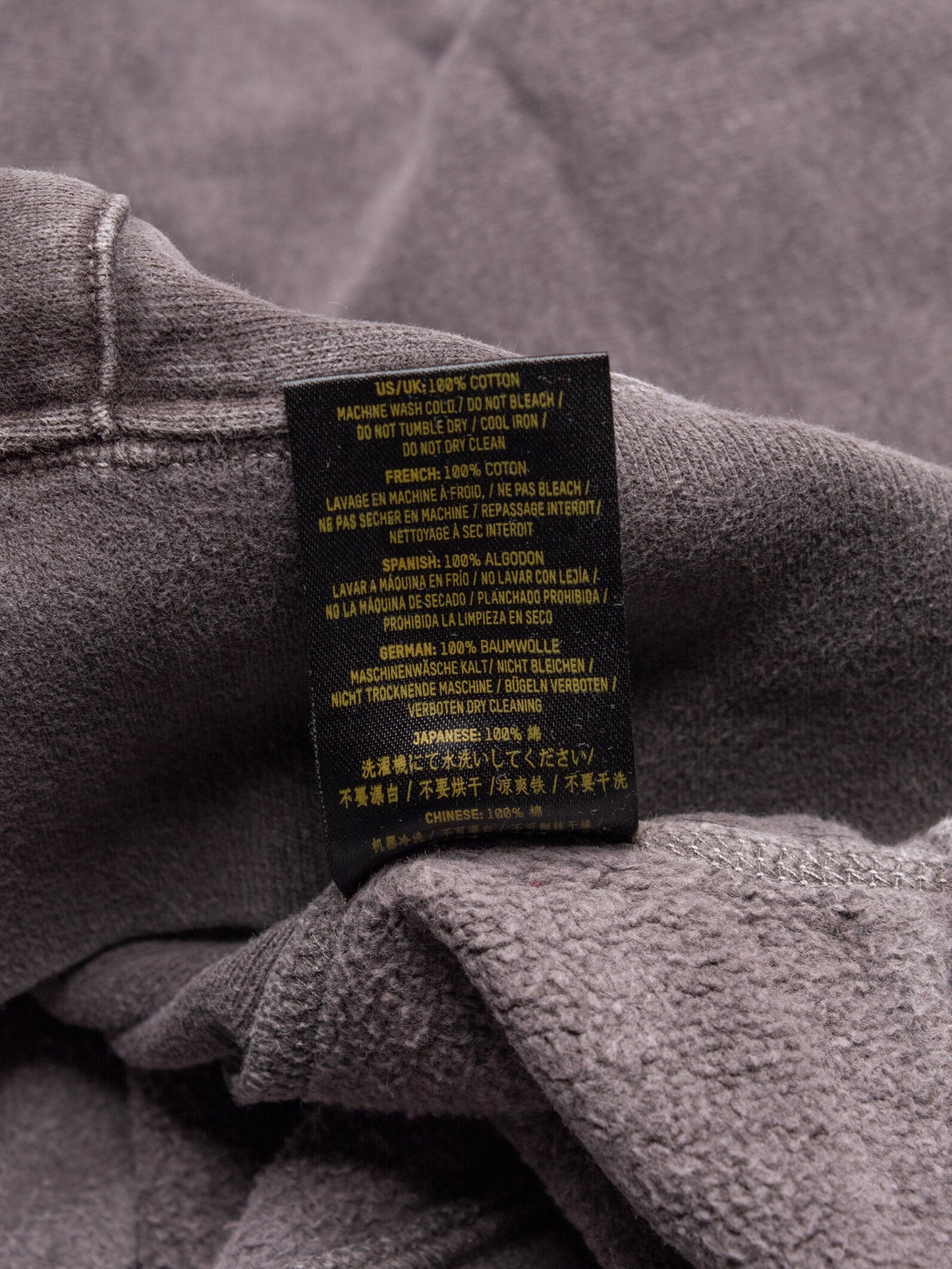 YEEZY Season 3 Onyx Dark fleece hoodie - size M