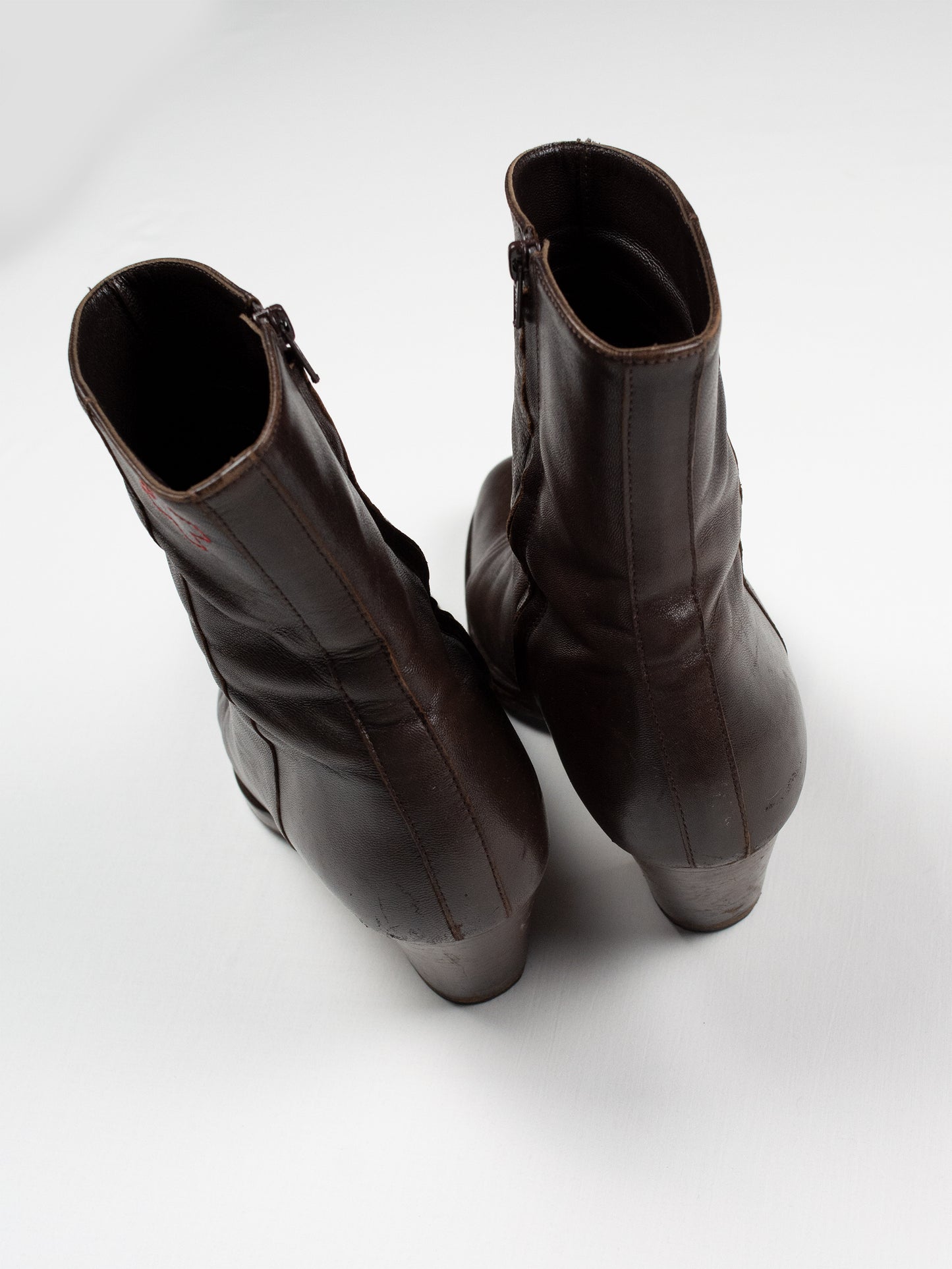 A.F.Vandevorst - nappa leather ankle boots (brown) - size 41