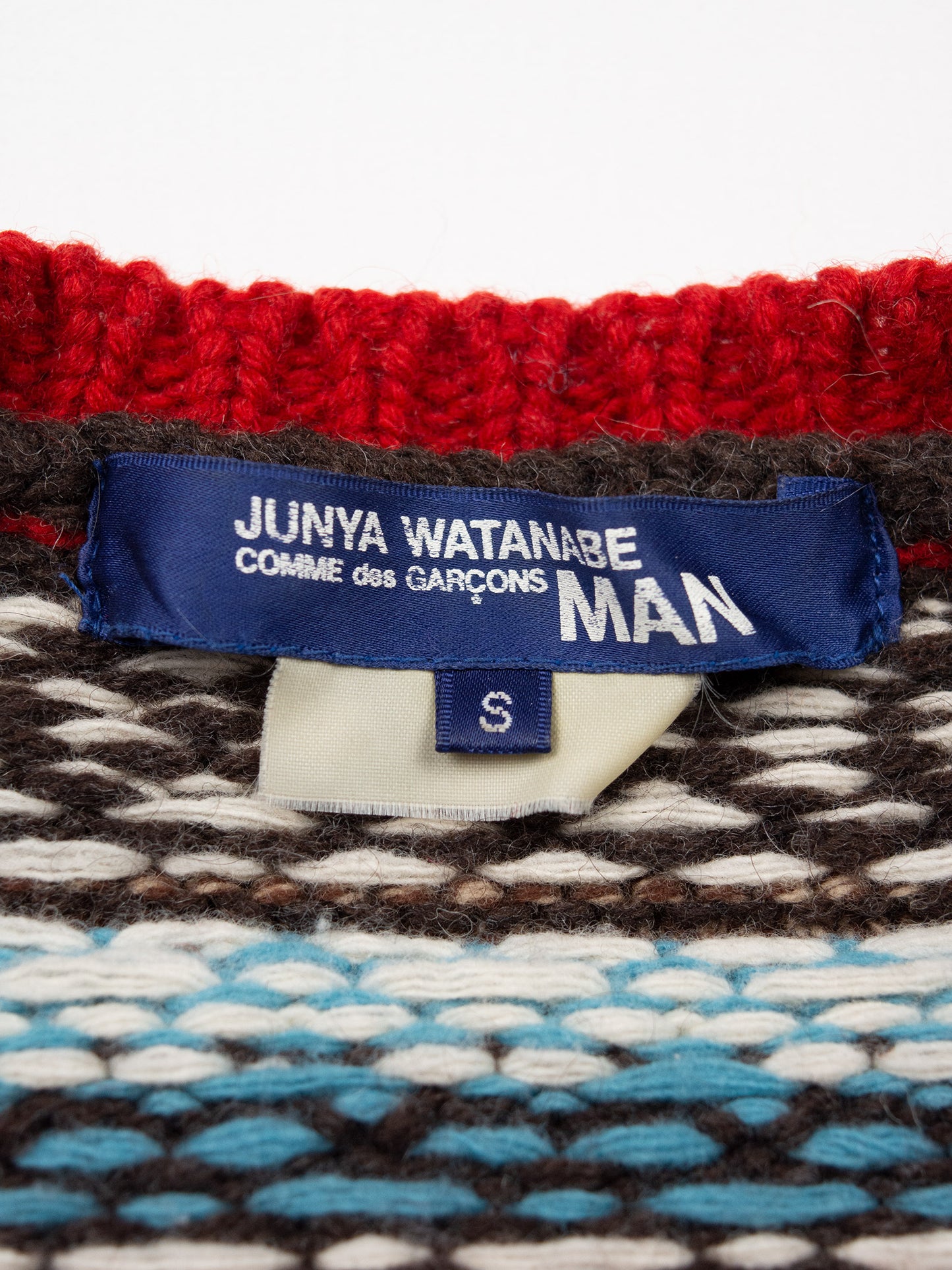 Junya Watanabe MAN - A/W 2003 - fair isle wool sweater - size S