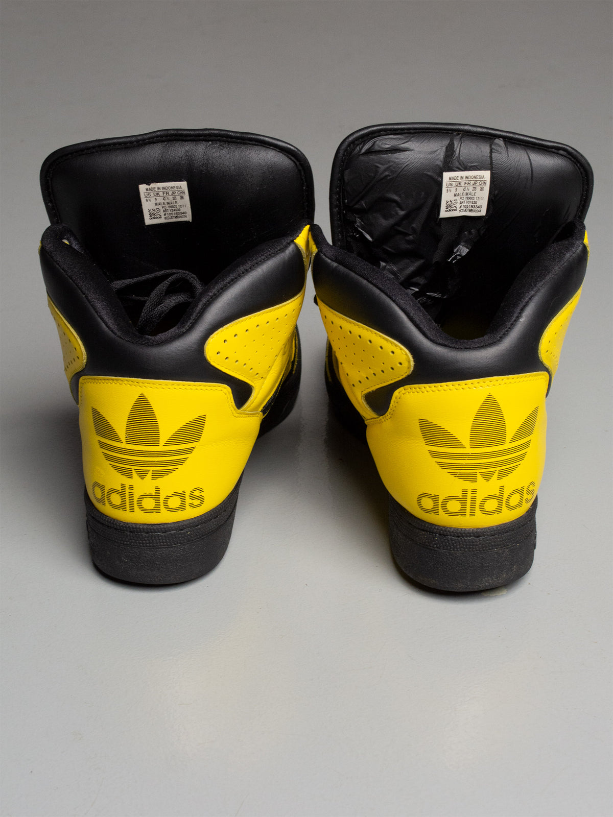 adidas Originals by Jeremy Scott S/S 2012 JS Instinct Hi (black/yellow) - size 43 1/3