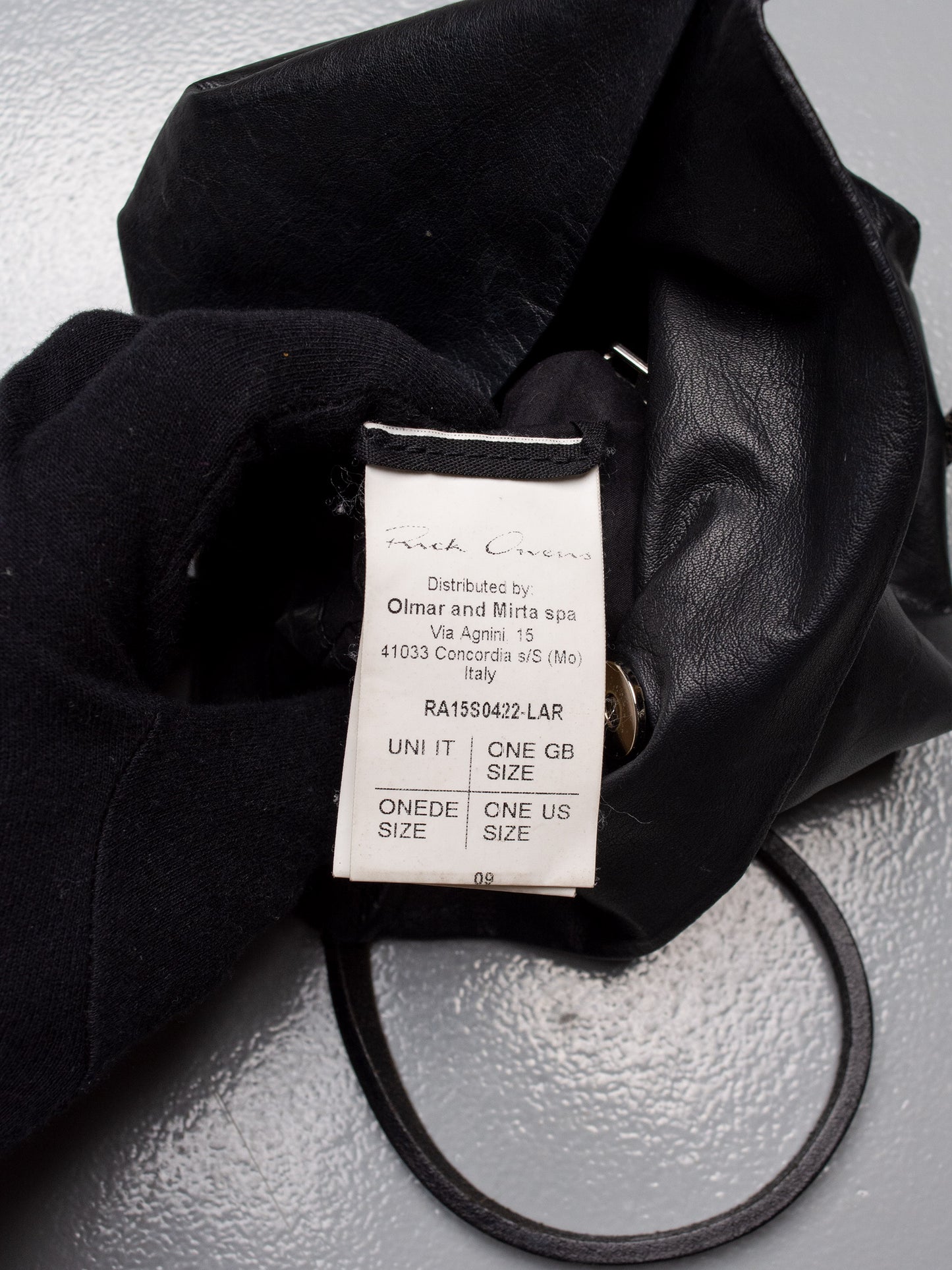 Rick Owens - S/S 2015 - leather mini crossbody bag
