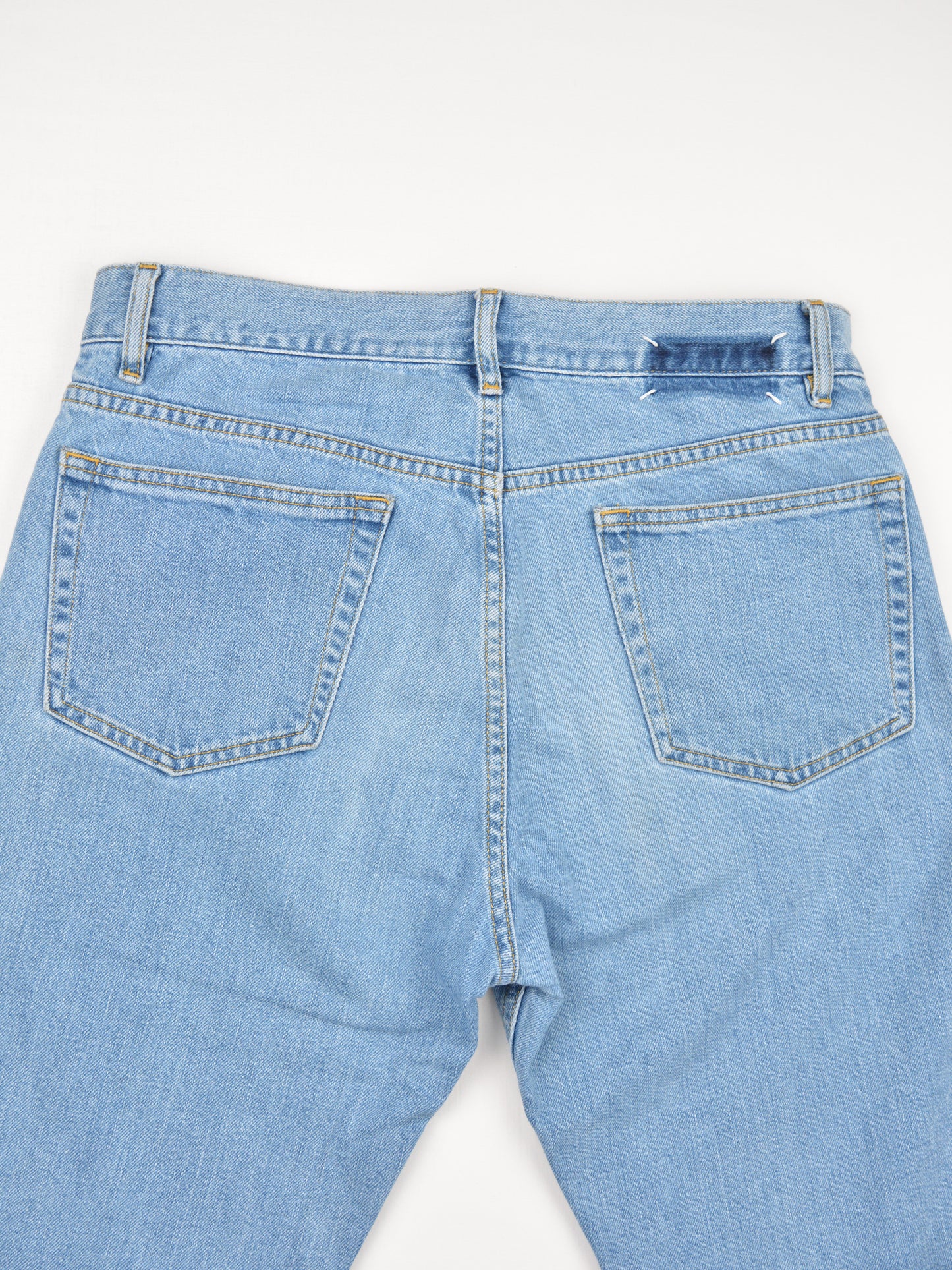 Maison Margiela - S/S 2020 - stone wash boyfriend jeans with trimmed edge - size 29