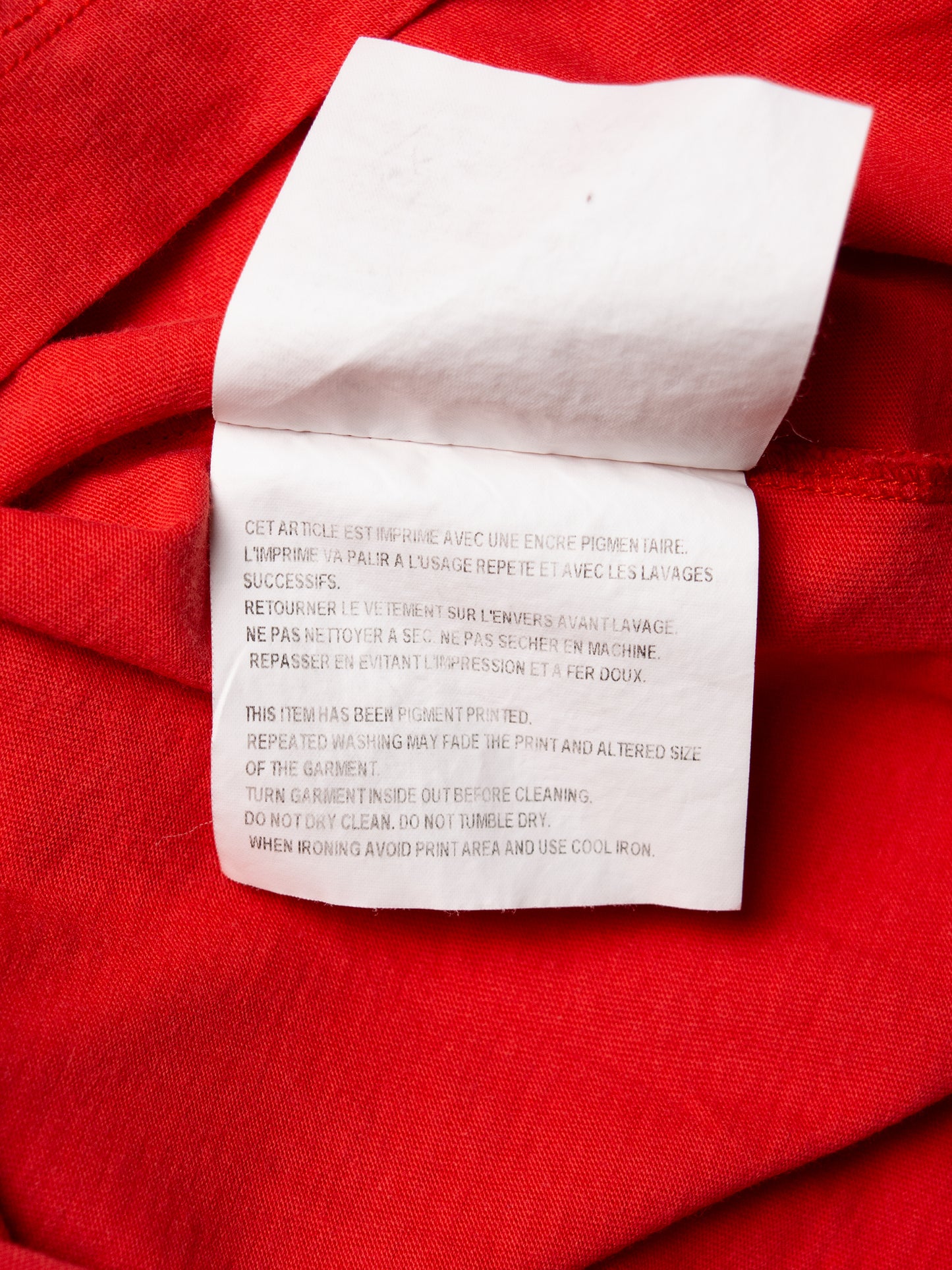 Gosha Rubchinskiy - S/S 2015 - OG logo t-shirt (red) - size M