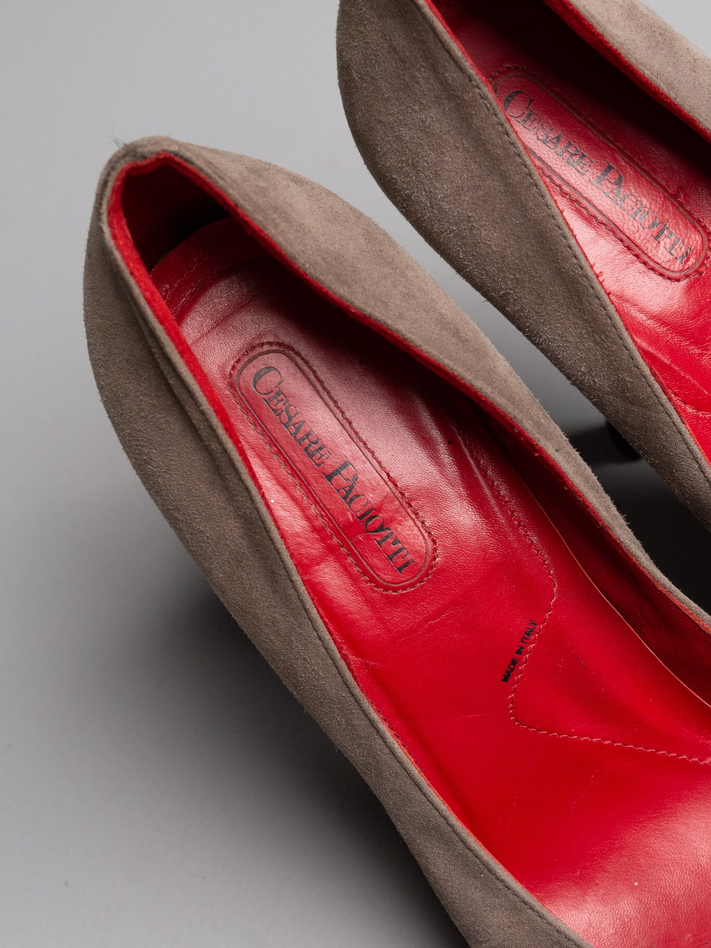 Cesare Paciotti suede heels - size 37.5