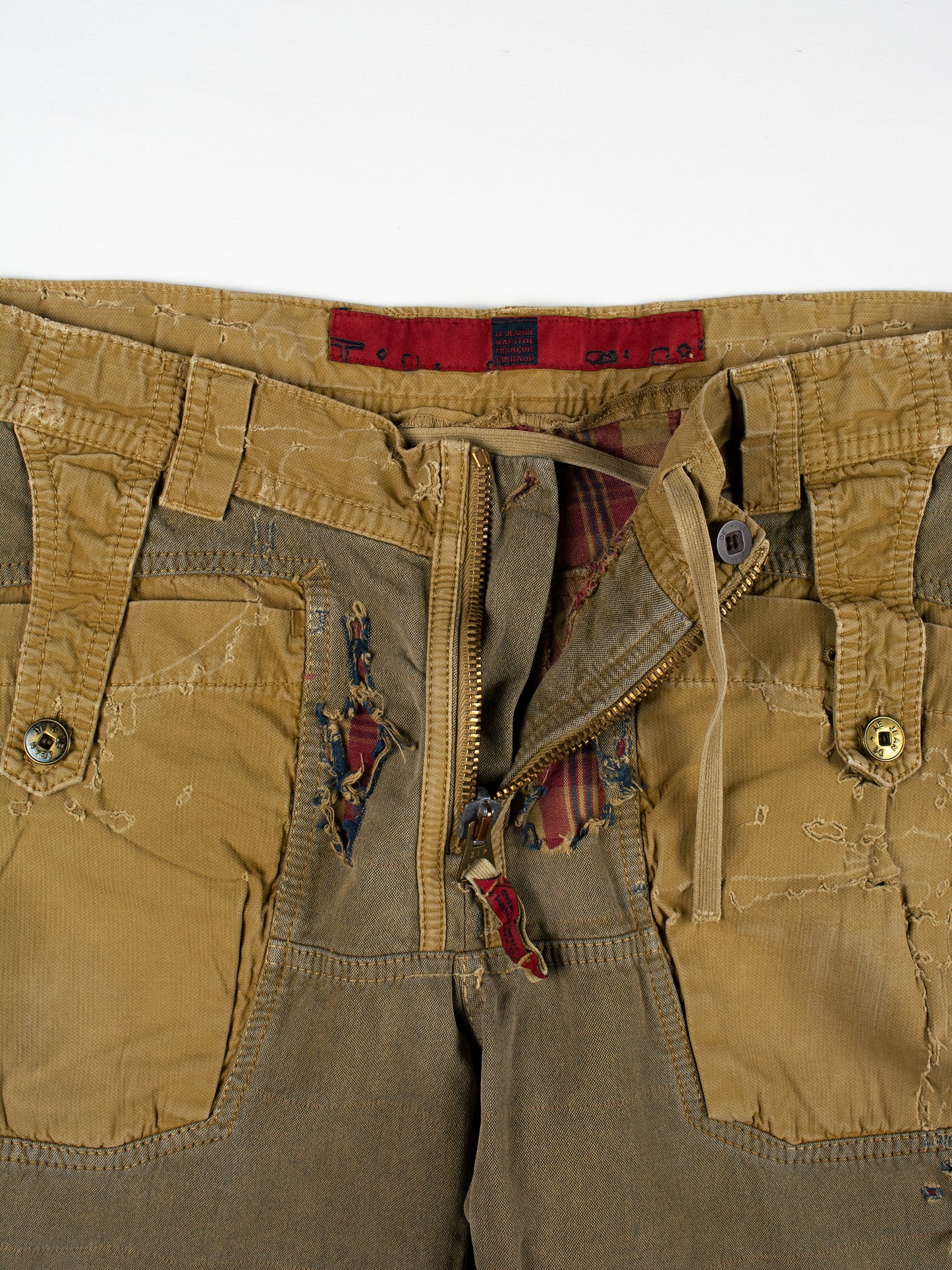 Le Jean De Marithé + François Girbaud - "zombie" destroyed cargo pants - size 48