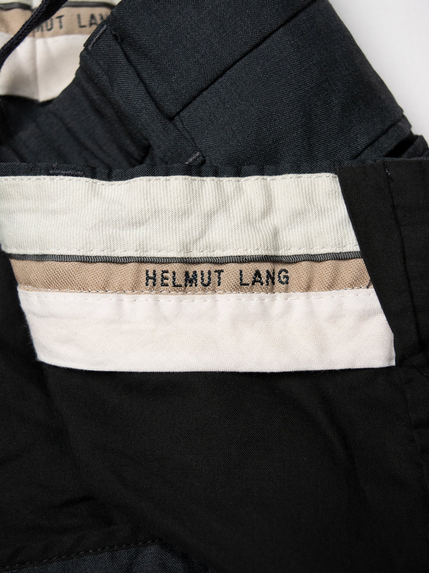 Helmut Lang - (vintage) - wool and silk lightweight pants (dark grey) - women's size 40