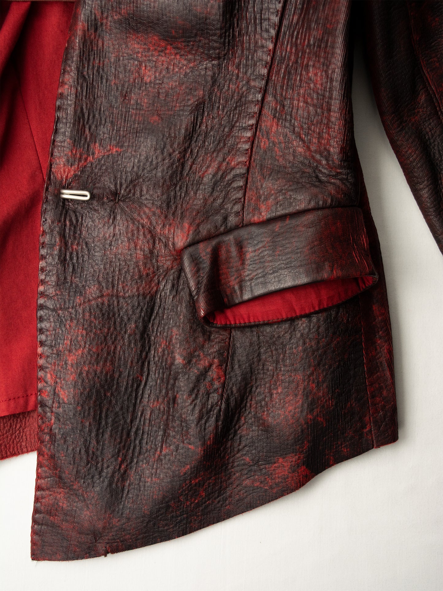Yohan Serfaty - A/W 2009 - laser cut deer leather jacket - size 34