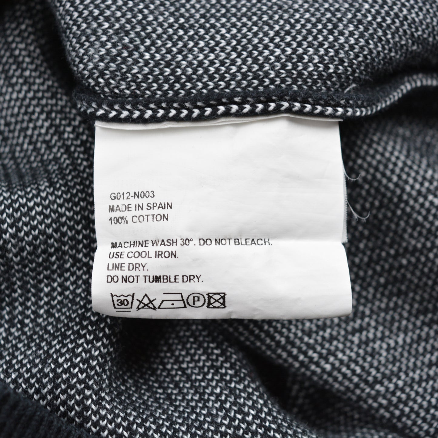 Gosha Rubchinskiy - S/S 2018 - "DJ" cotton sweater (black) - size L