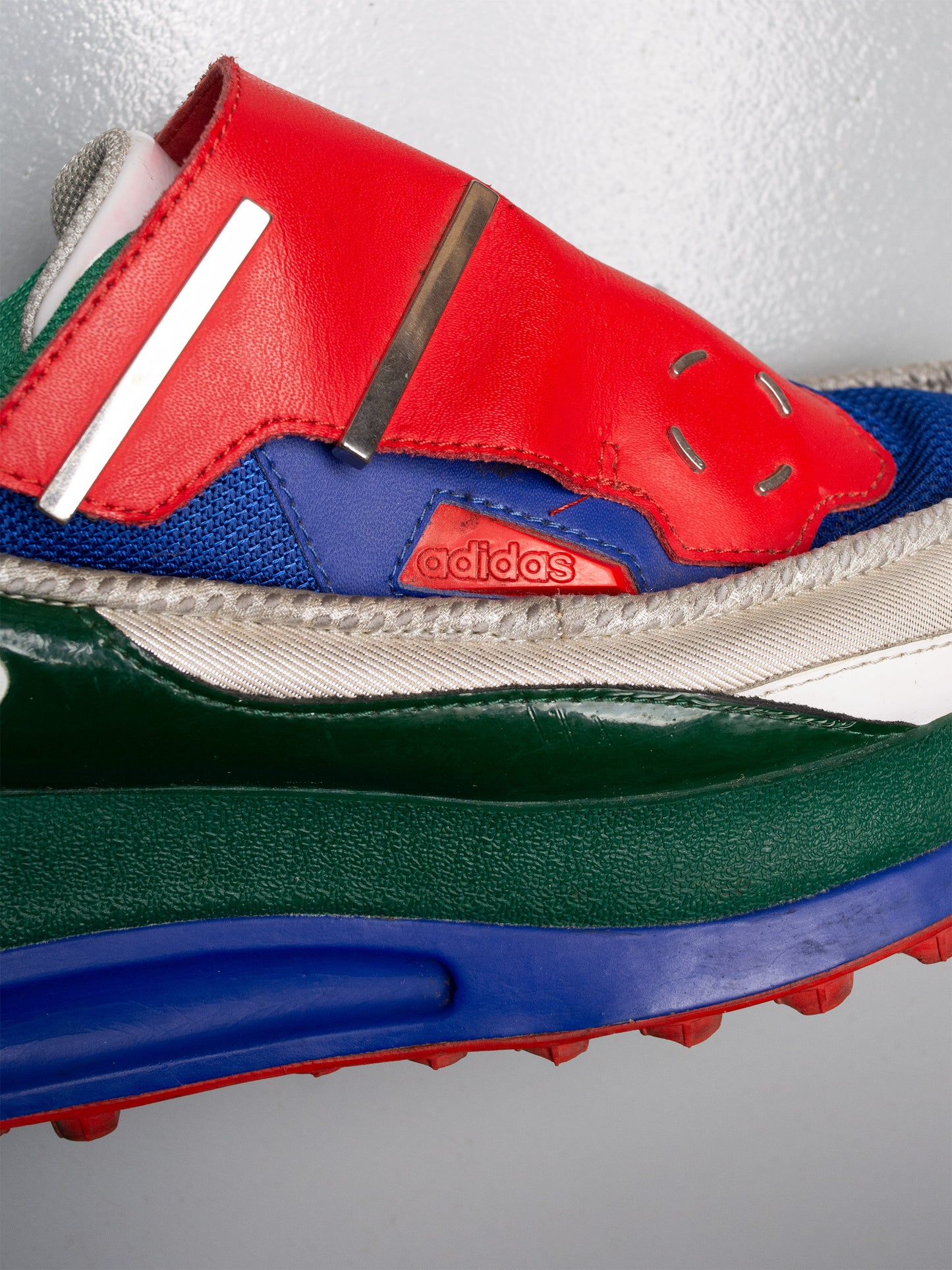 adidas X Raf Simons S/S 2014 Super Trekker (red/blue) - size 40 2/3