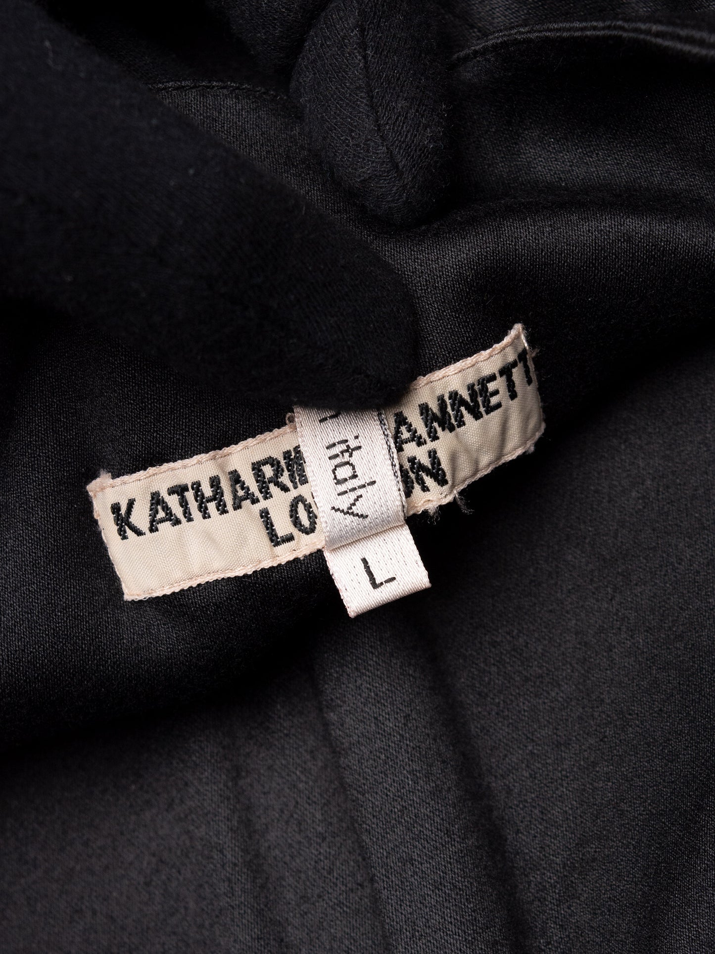 Katharine Hamnett London - 1992 - satin woven bustier - size L