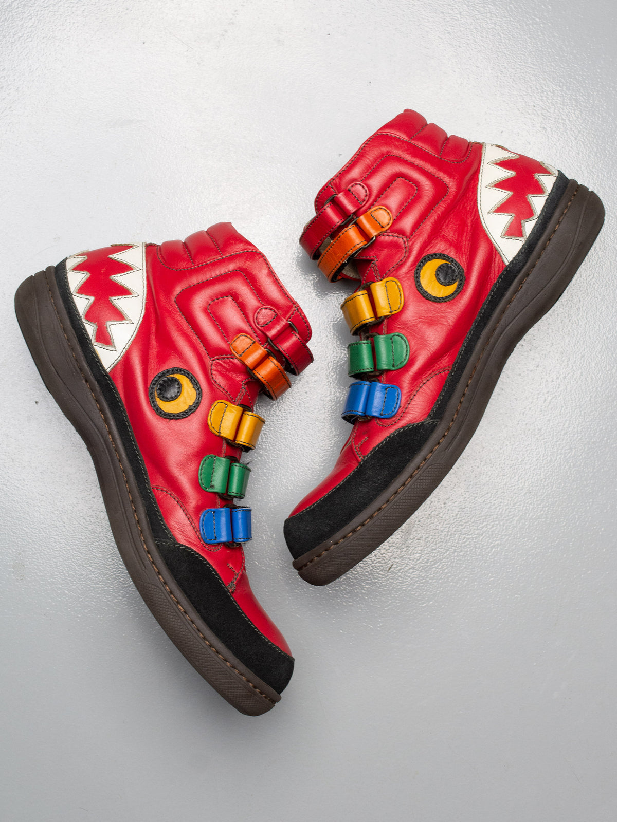 JC/DC by JC de Castelbajac shark sneakers (red)