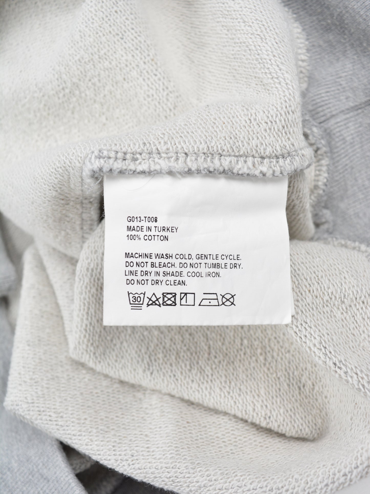 Gosha Rubchinskiy - A/W 2018 - asymmetric flags hoodie (grey) - size S
