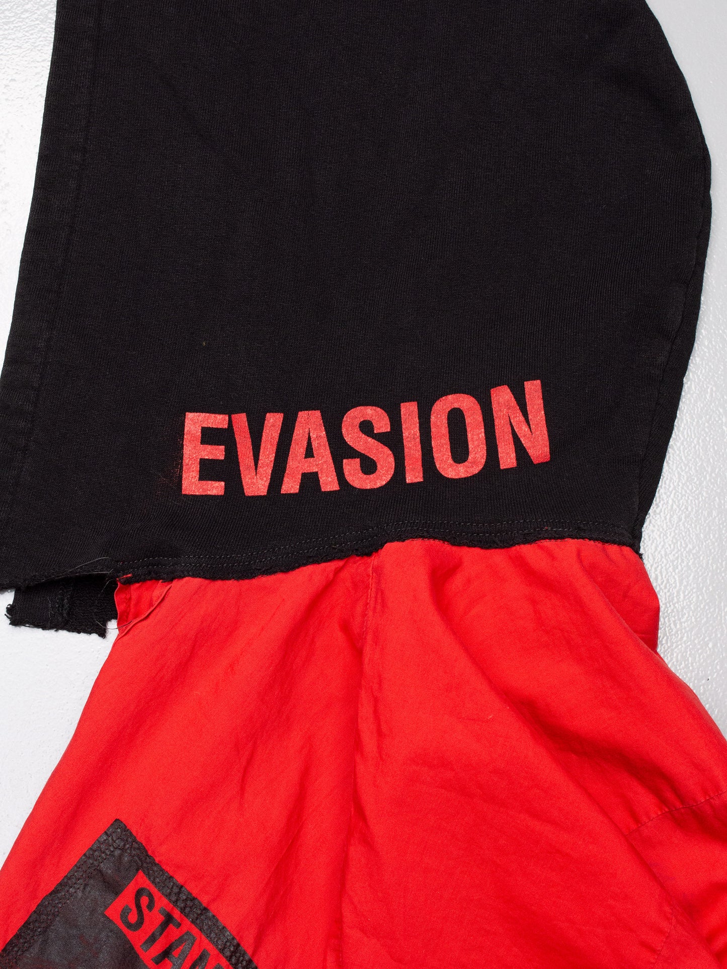 Raf Simons - S/S 2002 - sleeveless hooded shirt with patches - size 50