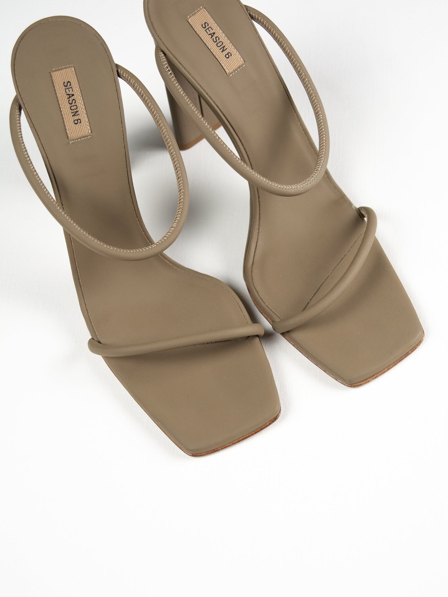 YEEZY Season 6 (2018) - Cobblestone Rubberized Leather Sandal - 110mm heel - size 38