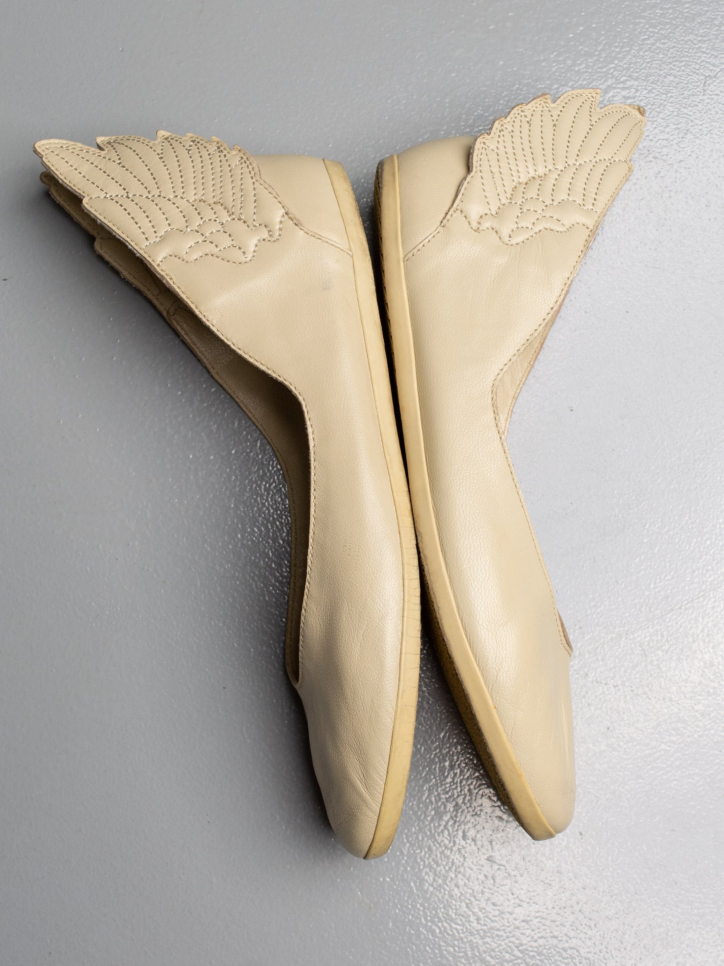 (factory sample) adidas Originals by Jeremy Scott S/S 2013 JS Wings Ballerinas (beige) - size 38 2/3
