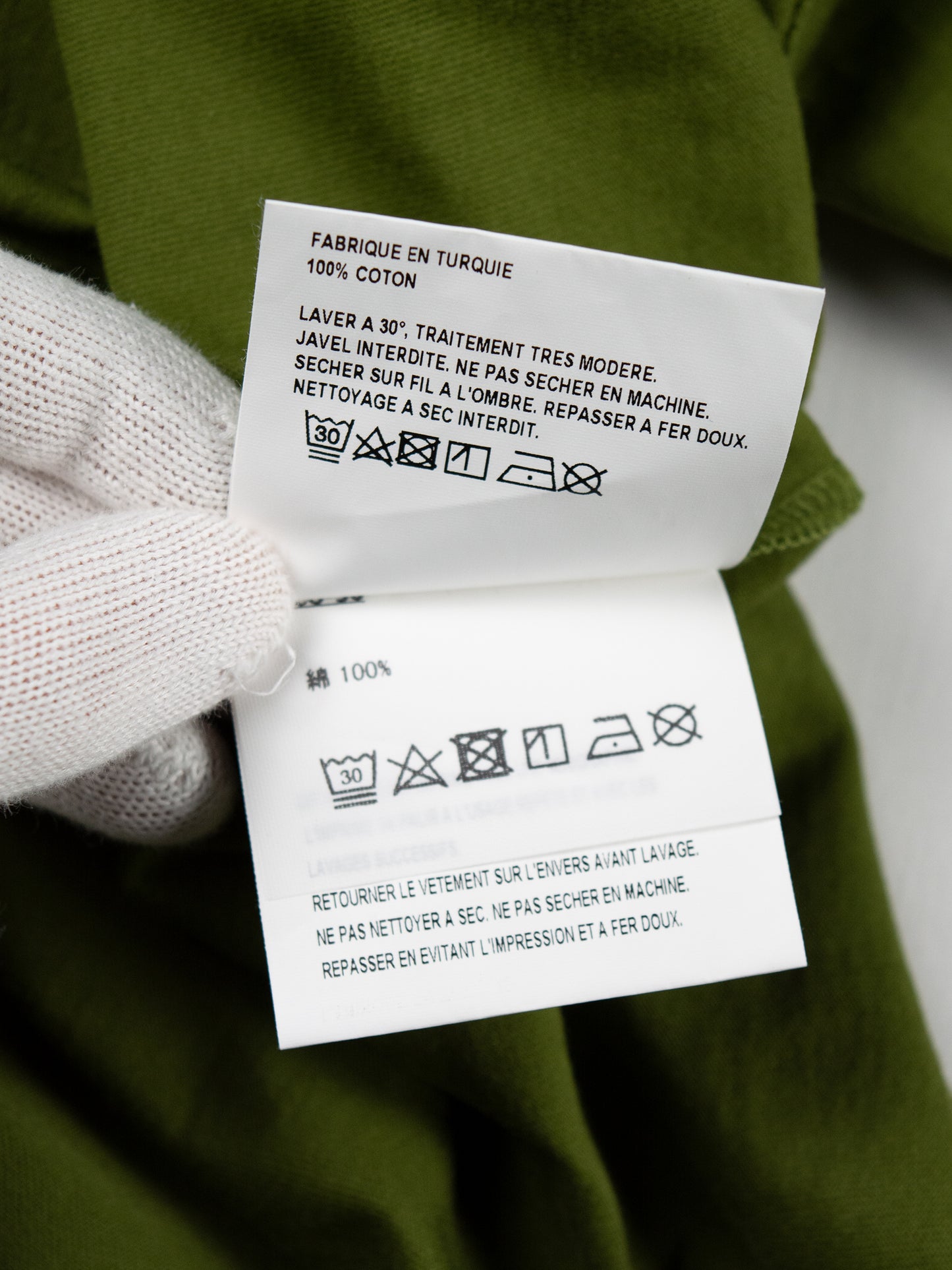 Gosha Rubchinskiy - A/W 2018 - flags t-shirt (green) - size XL