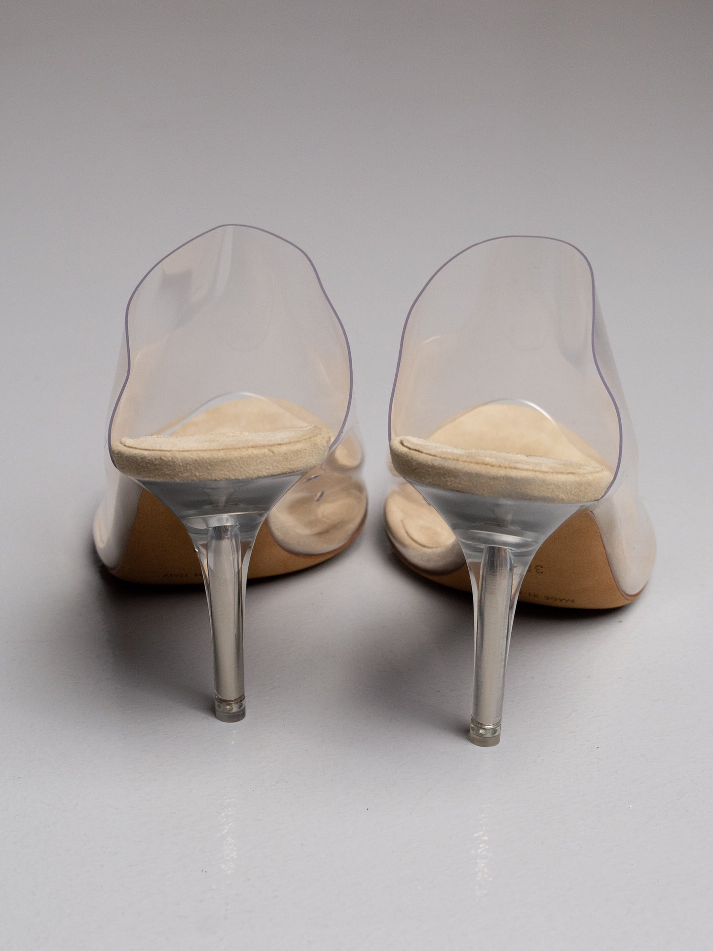 YEEZY Season 6 Clear PVC Mules (90mm heel) - size 38