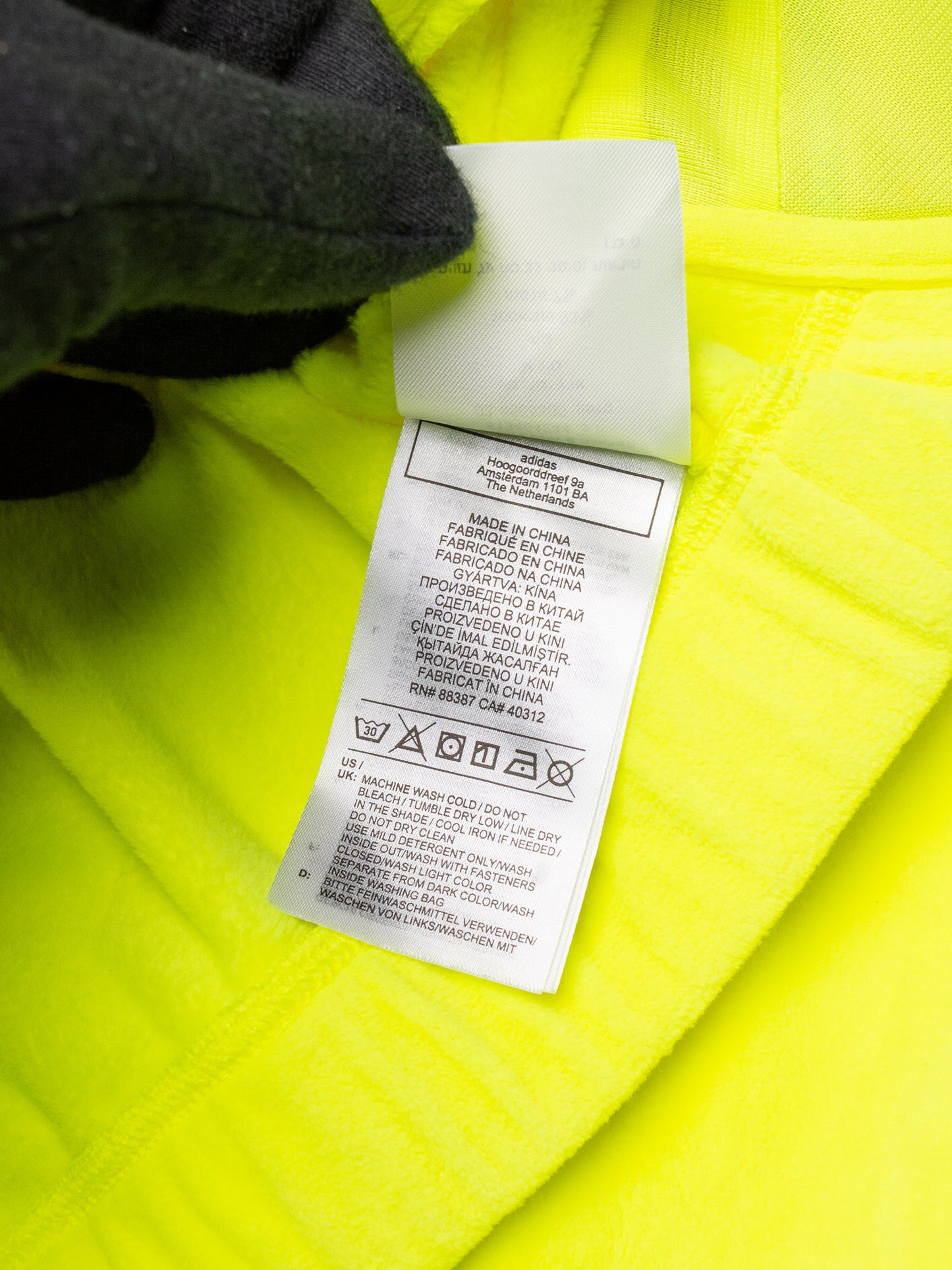 adidas Originals X Jeremy Scott 2021 JS Track Crop Top (yellow) - size XS