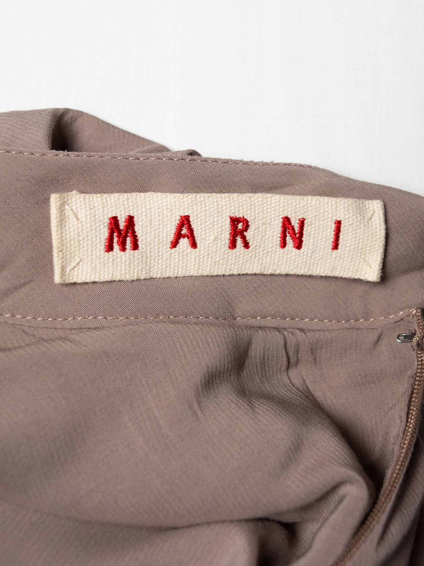 Marni - rayon draped skirt with belt - size 38