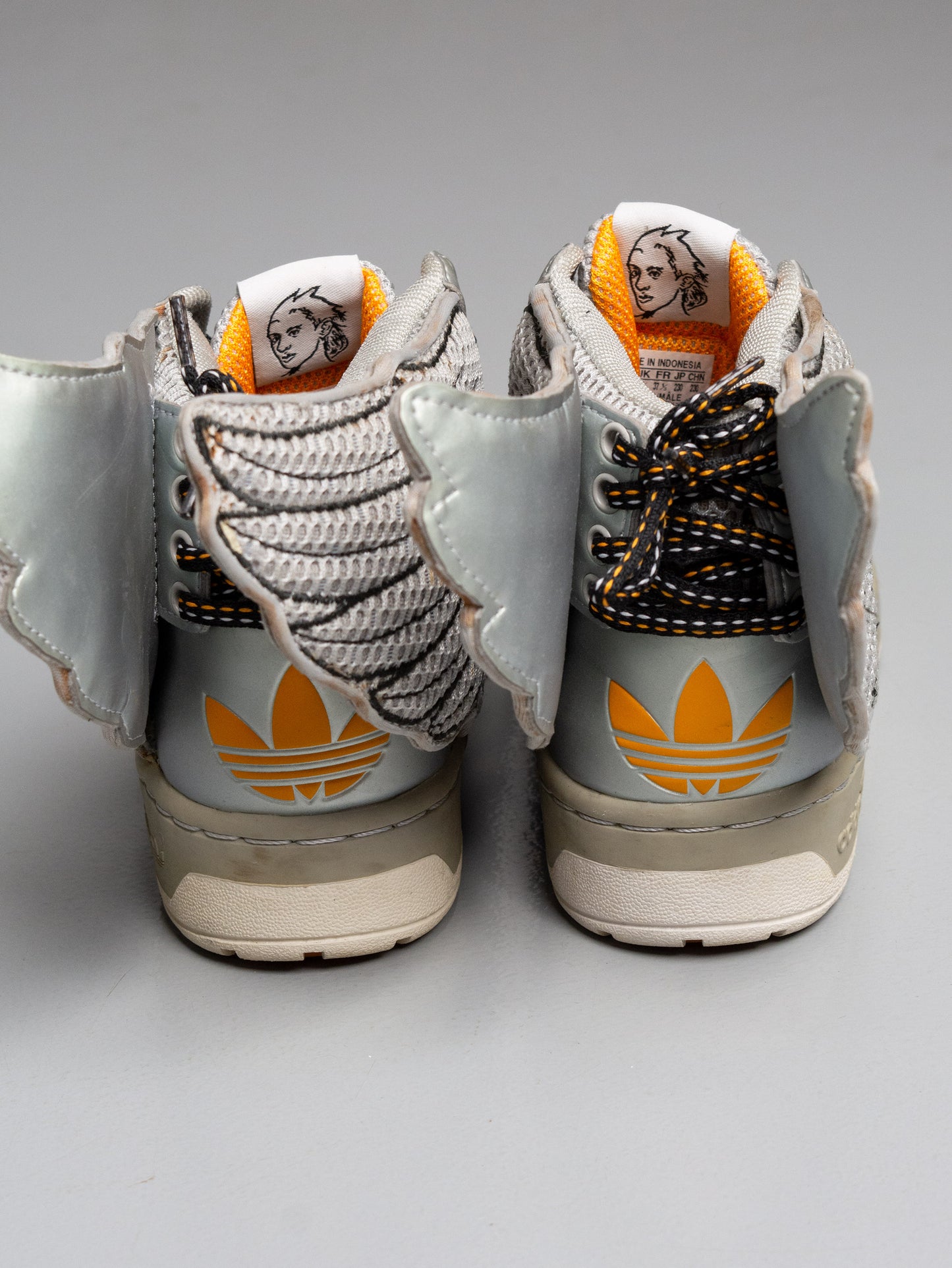 adidas Originals by Jeremy Scott A/W 2012 JS Wings "Mesh" (Metallic Silver) - size 37 1/3