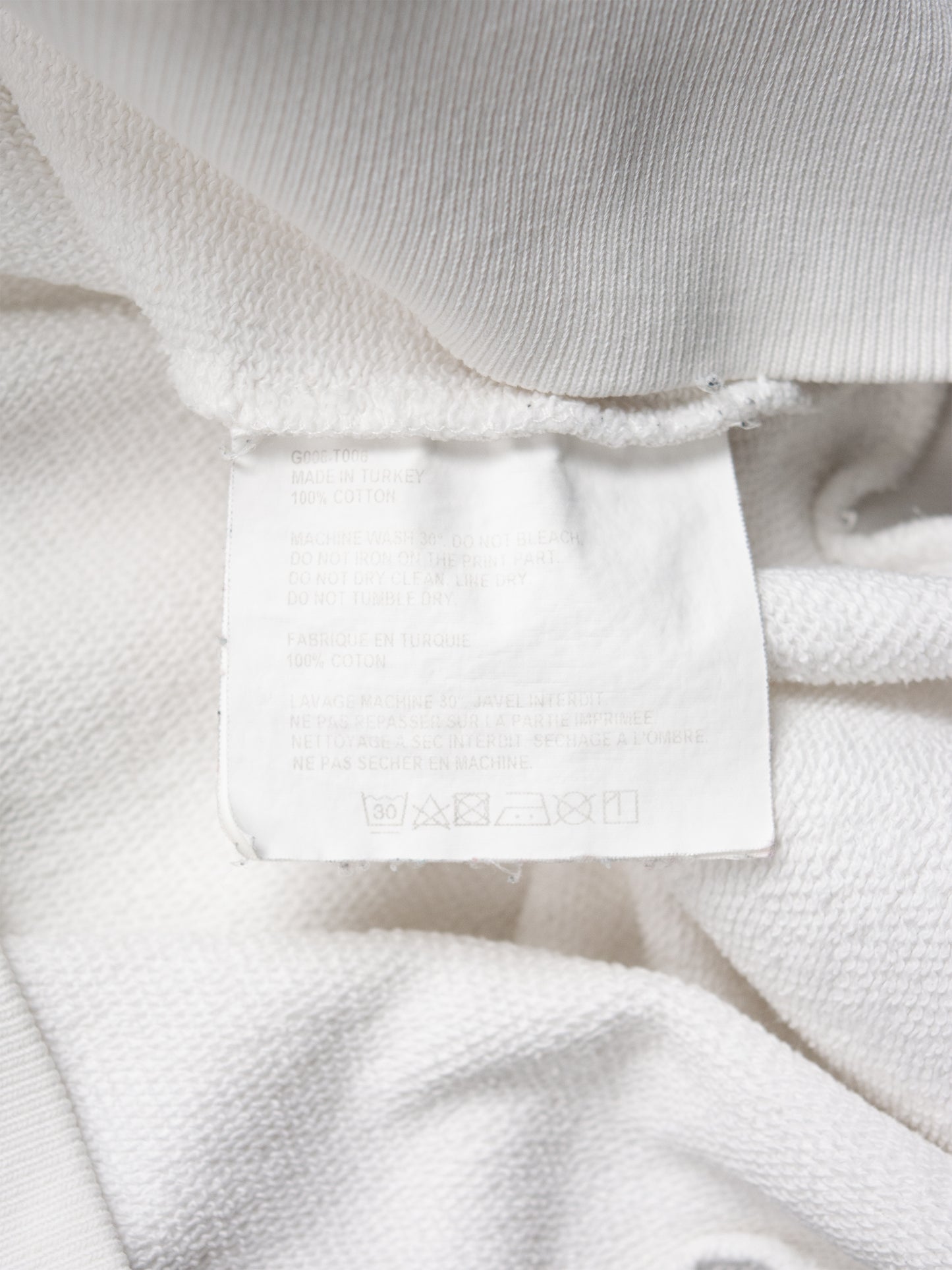Gosha Rubchinskiy - S/S 2015 - "Arktida" hoodie (white) - size M