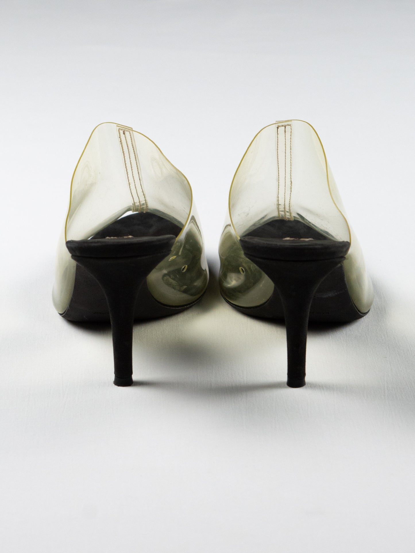 YEEZY Season 8 - Clear & Graphite Soft PVC Mule - 90mm heel - size 38