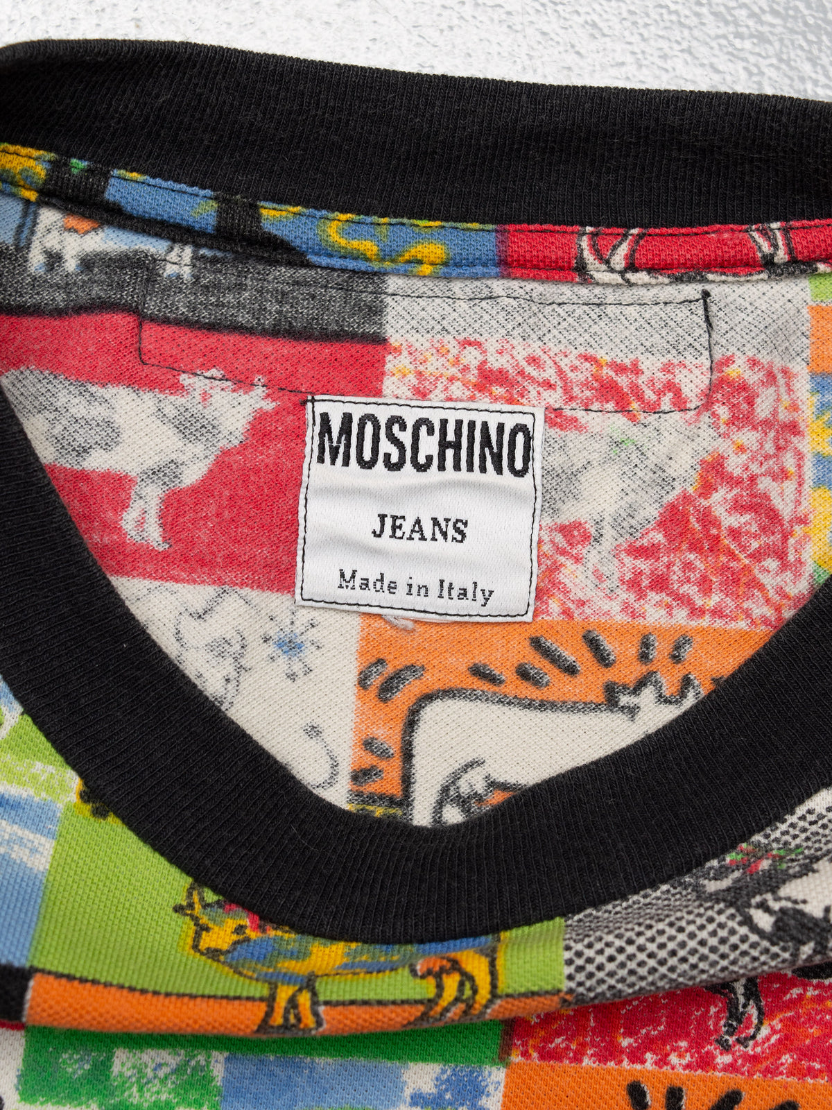 Moschino Jeans - 1990's - men's cows print t-shirt