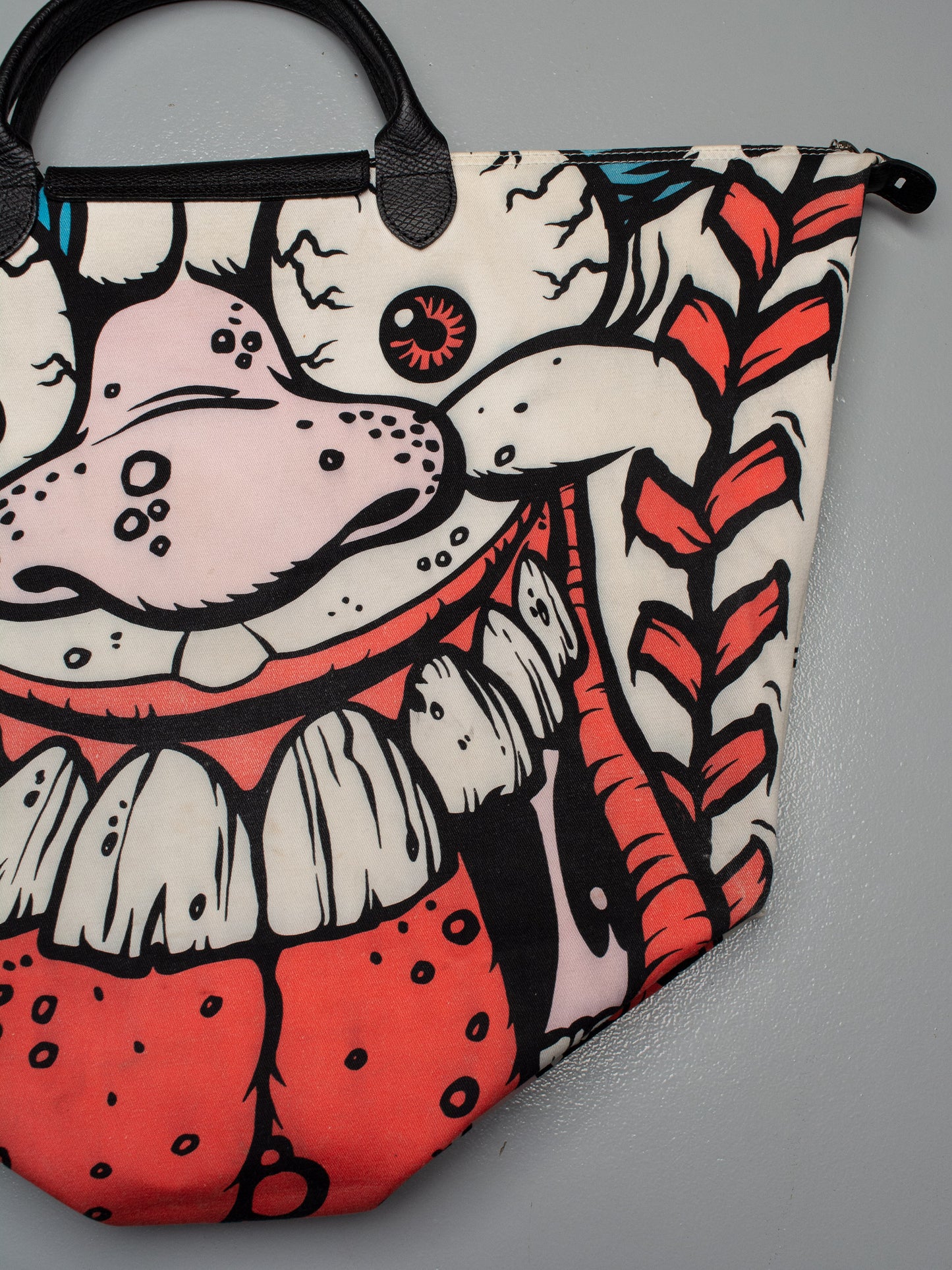 Longchamp X Jeremy Scott X Madballs A/W 2014 Le Pliage bag